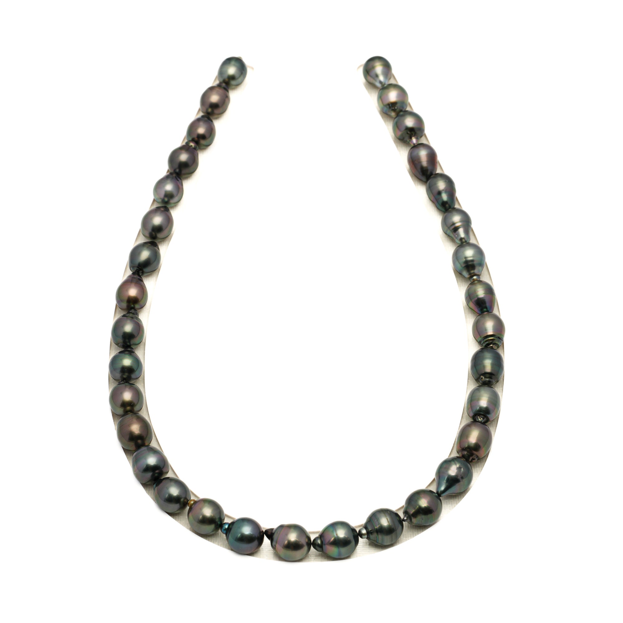 33pcs Mix 9-11mm - CL/SB AAA Quality Tahitian Pearl Necklace NL1759 LP1