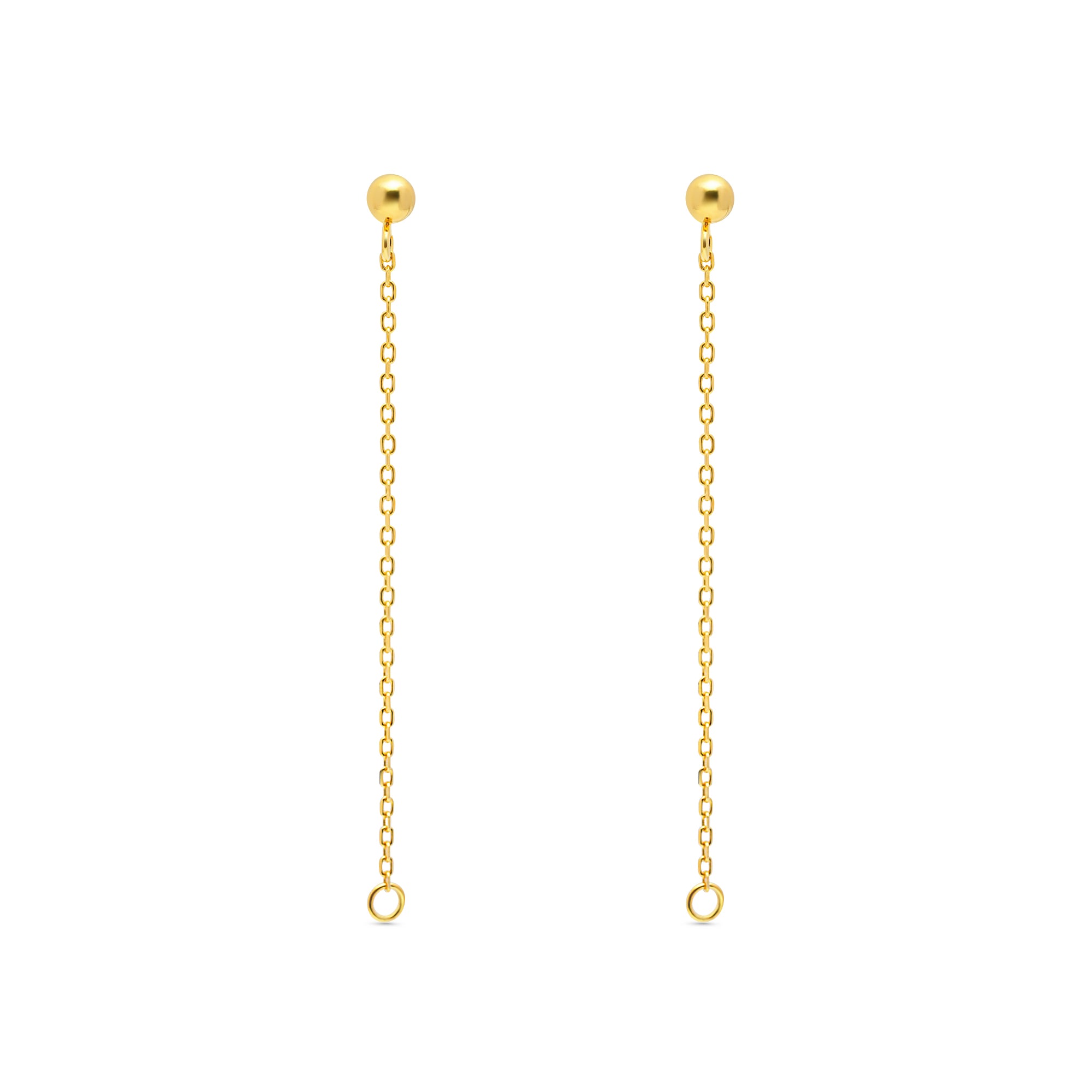 Chain Earring Bails 925 Silver for Pearl SC15