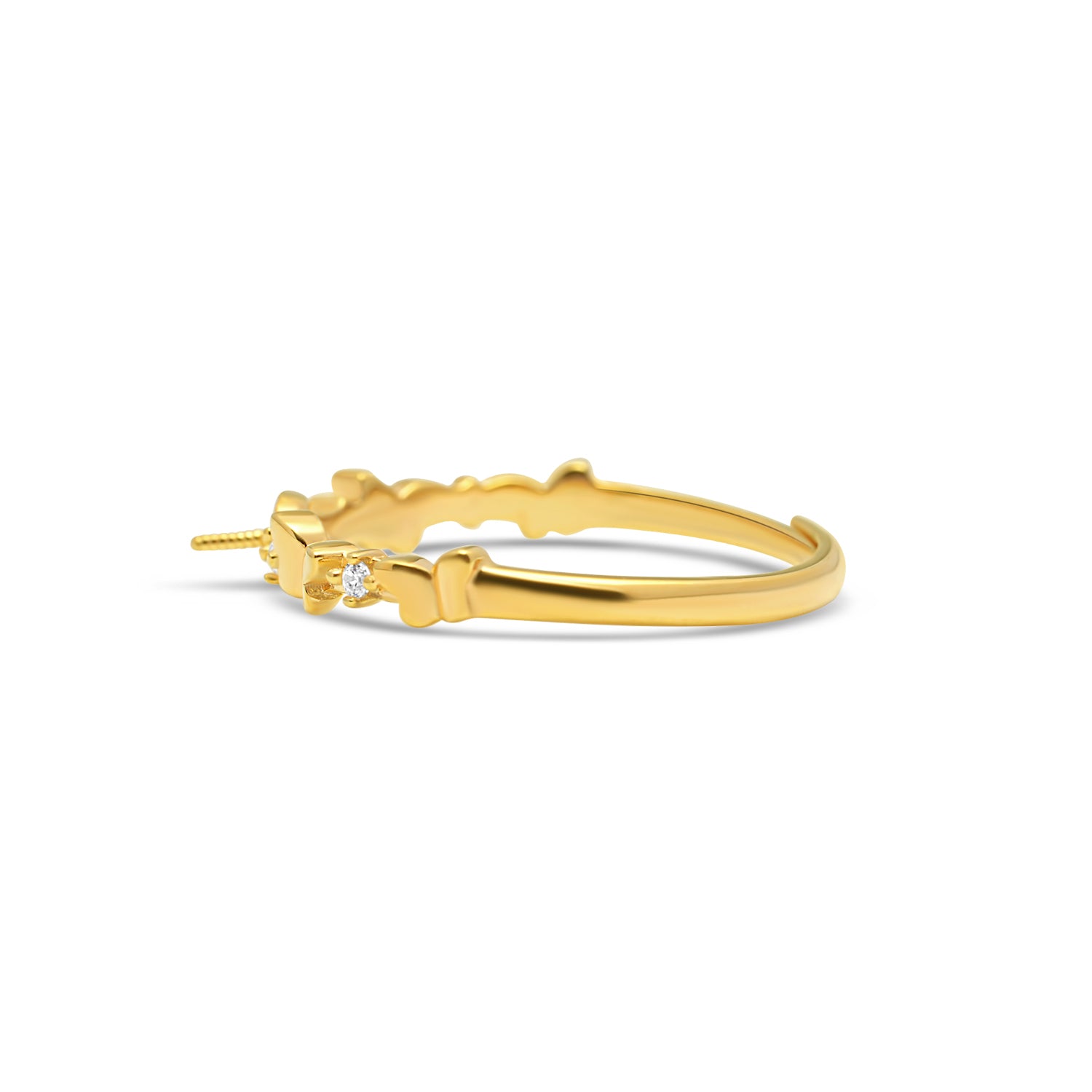 Adjustable Ring 925 Silver for pearl SC429G