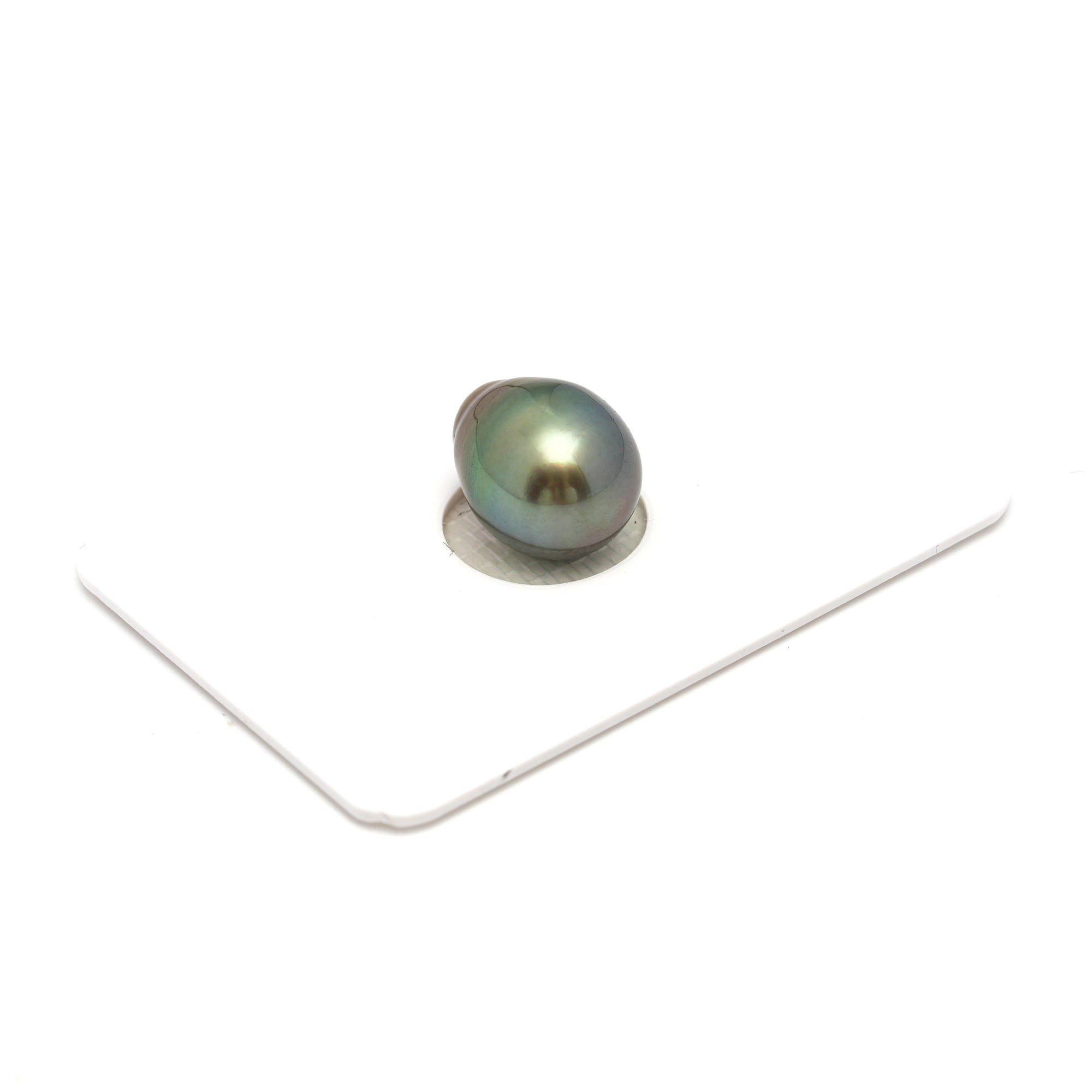 1pcs "High Luster" Green 10.5mm - SB AAA Quality Tahitian Pearl Single LP2249 OR12