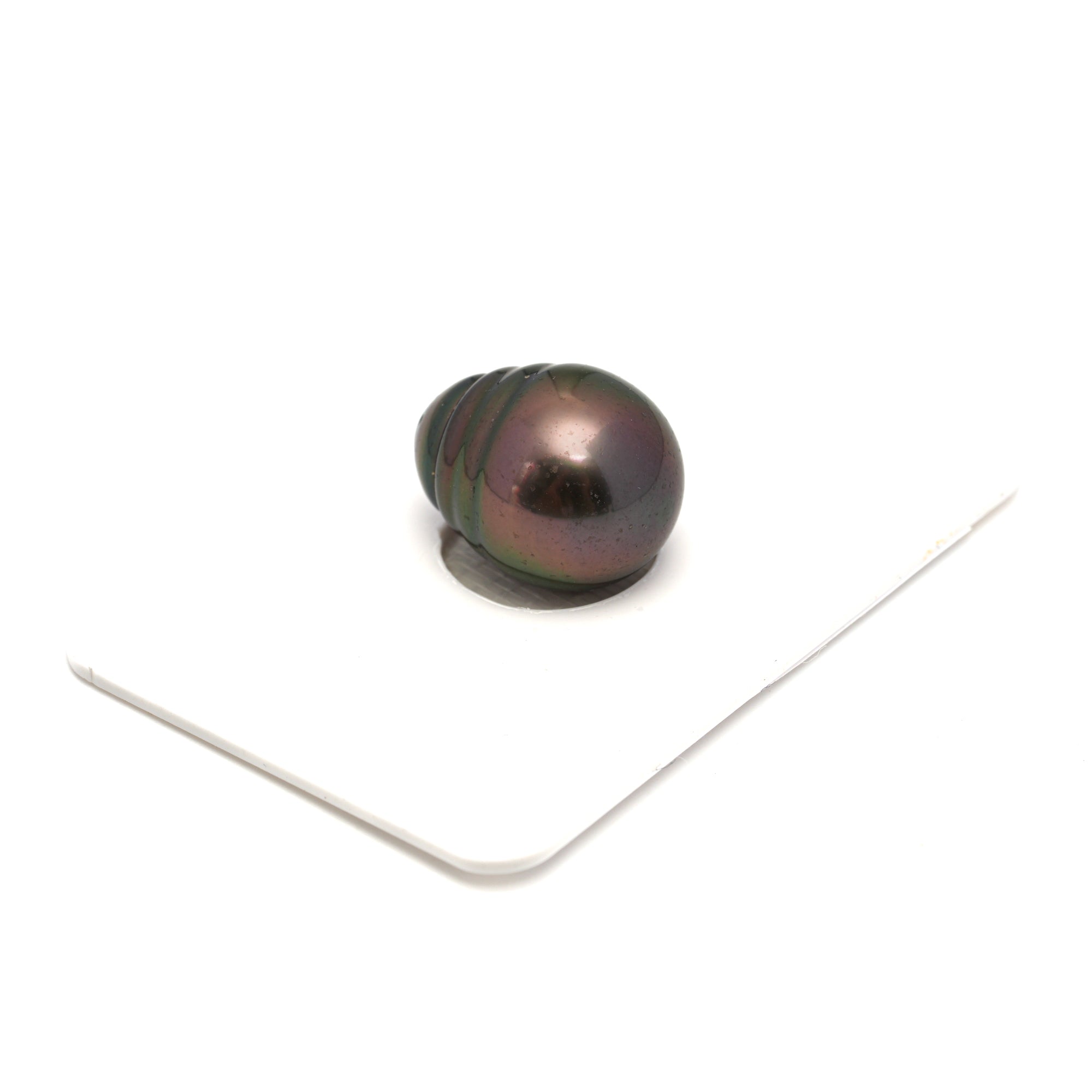 1pcs "High Luster" Green Cherry 12.6mm - CL AAA Quality Tahitian Pearl Single LP2335 CMP9