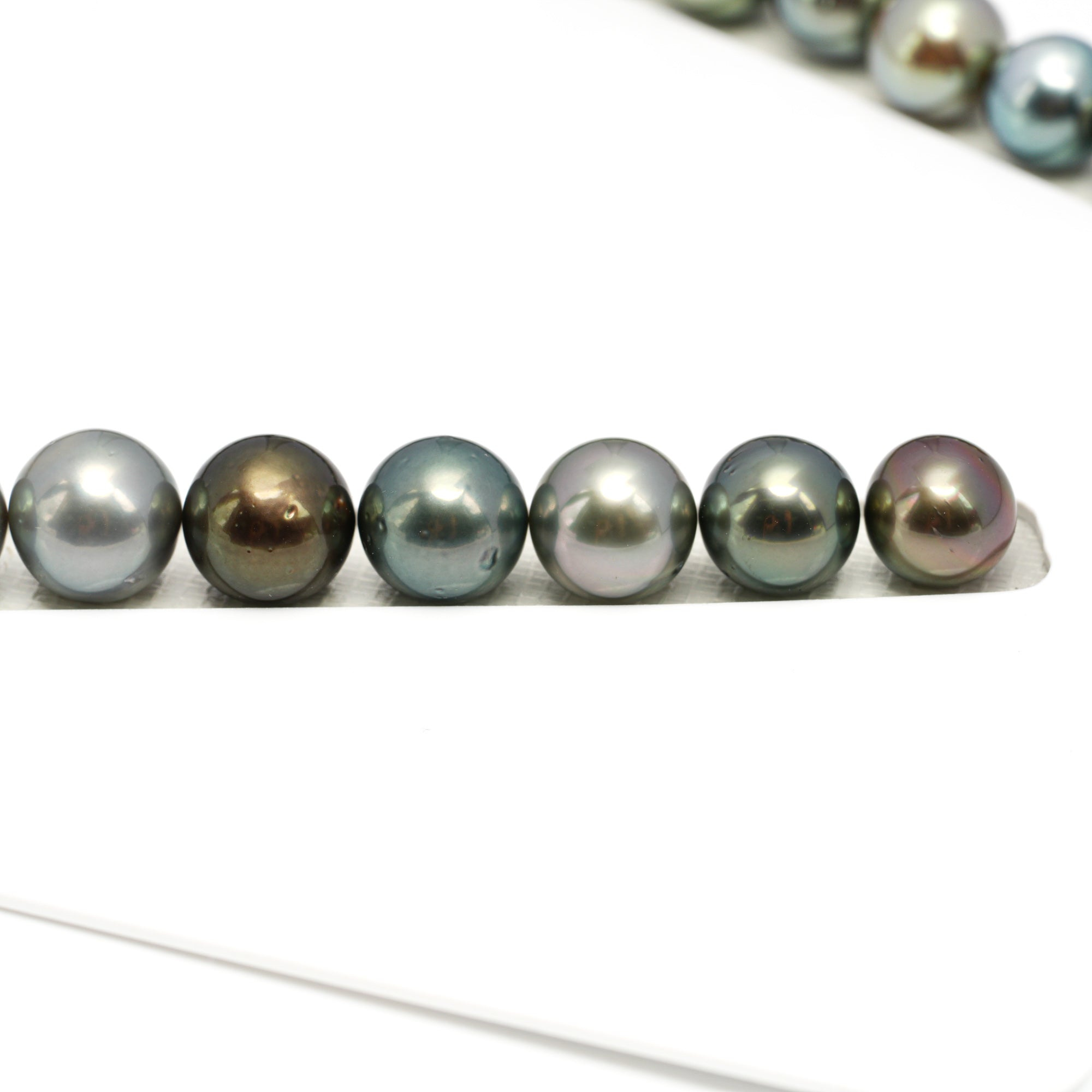 37pcs Multicolor 9-13mm - RSR AA Quality Tahitian Pearl Necklace NL1669 OR12