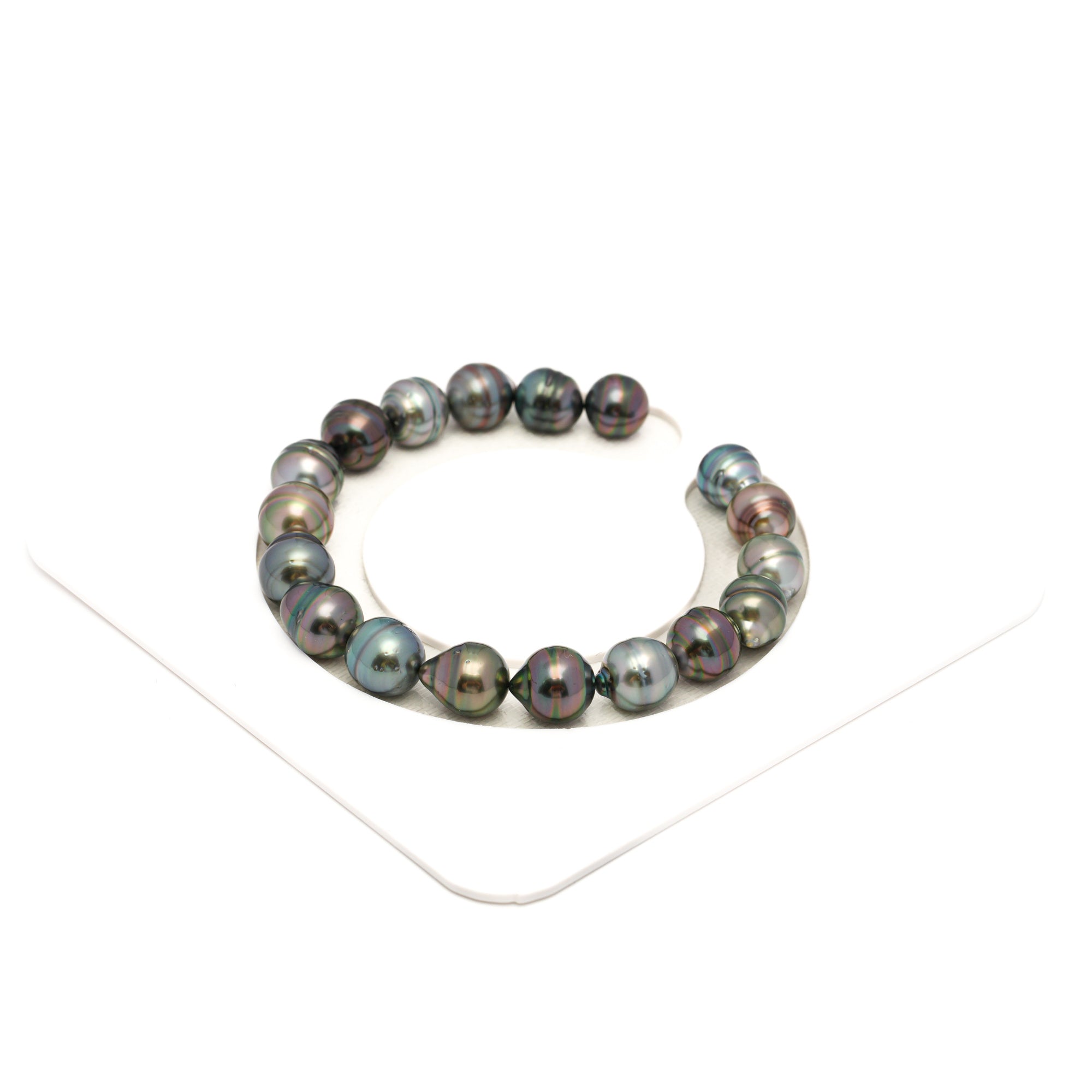 18pcs Mix 8-10mm - CL/SB AAA/AA Quality Tahitian Pearl Bracelet BR2364 TH5