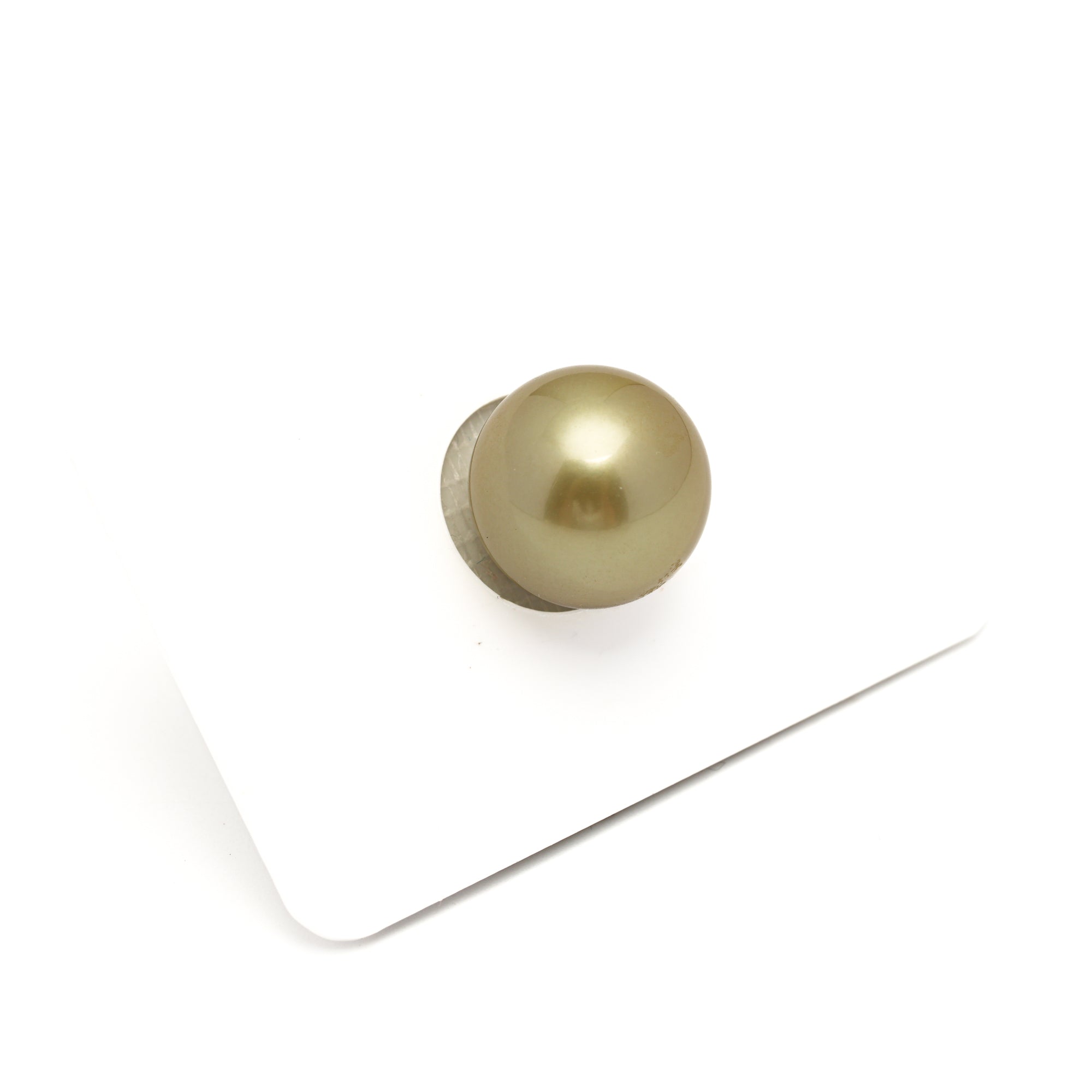 1pcs "High Luster" Yellow 13.1mm - RSR AAA Quality Tahitian Pearl Single LP2408 ORX1
