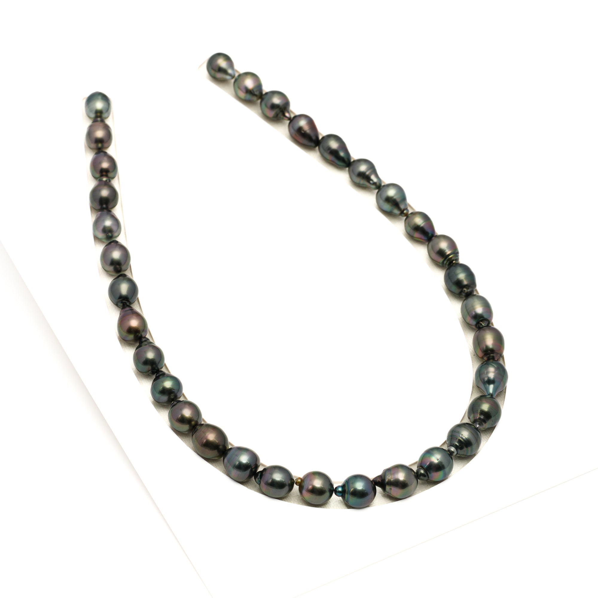 33pcs Mix 9-11mm - CL/SB AAA Quality Tahitian Pearl Necklace NL1759 LP1