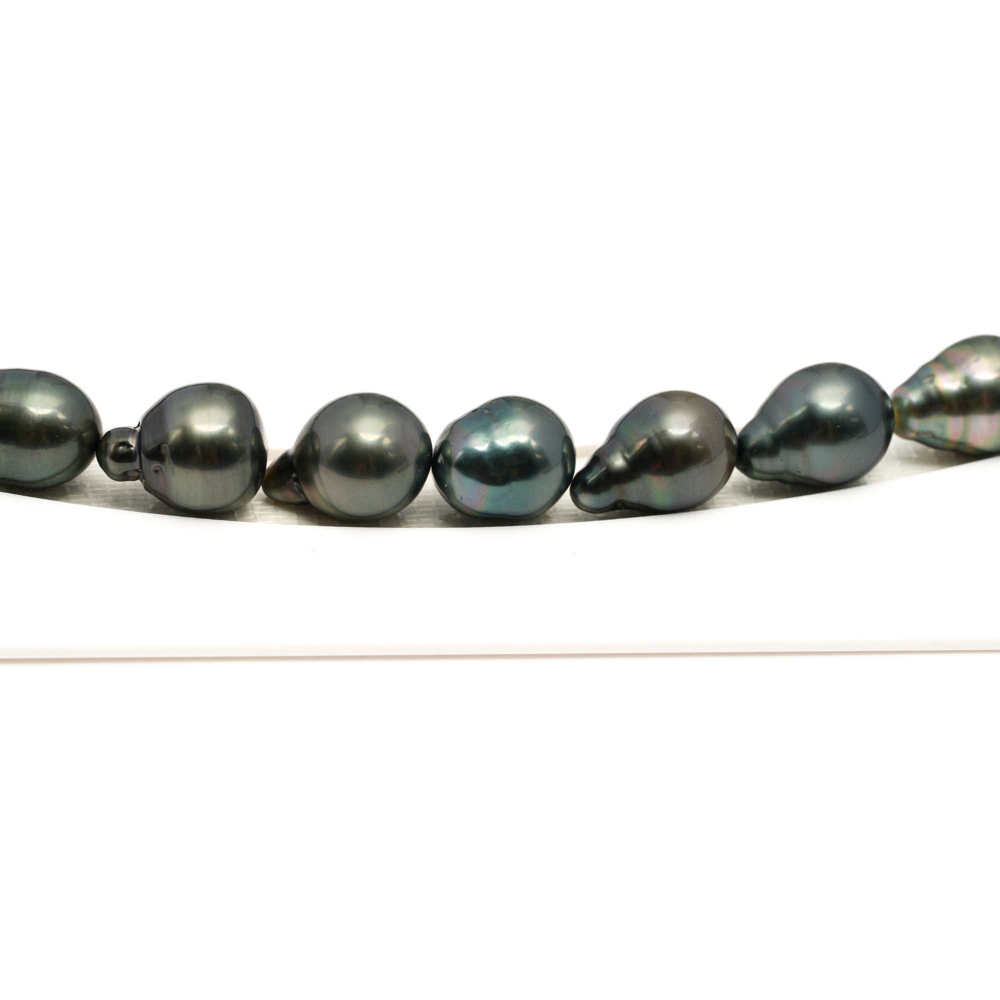 30pcs Dark Mix 9-12mm - CL/SB AAA/AA Quality Tahitian Pearl Necklace NL1767 LP1