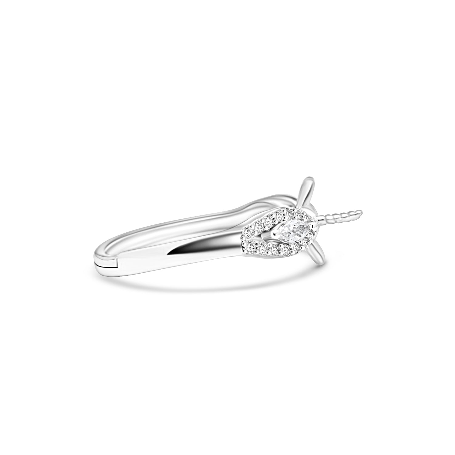 Adjustable Ring 925 Silver for pearl SC364
