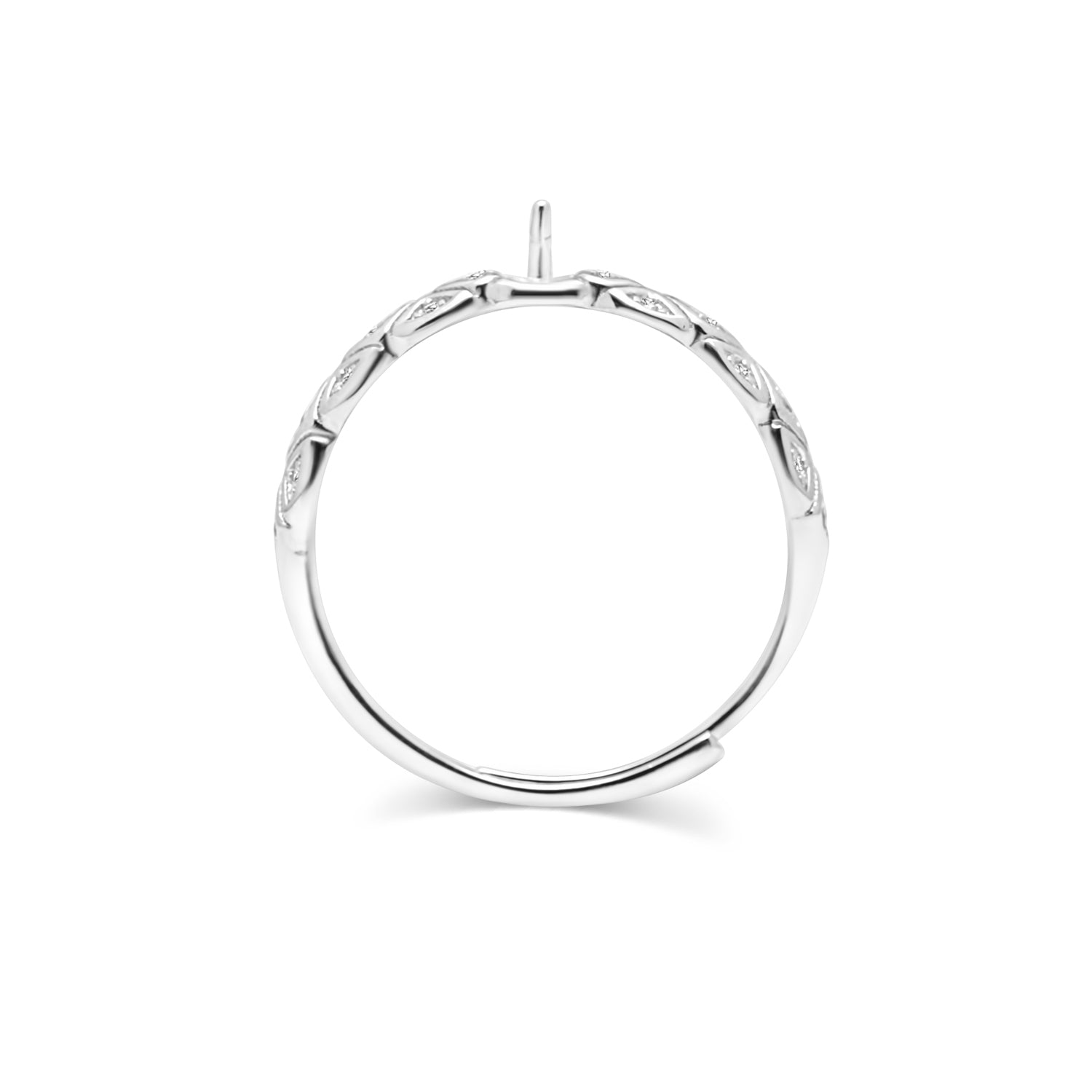 Adjustable Ring 925 Silver for pearl SC374
