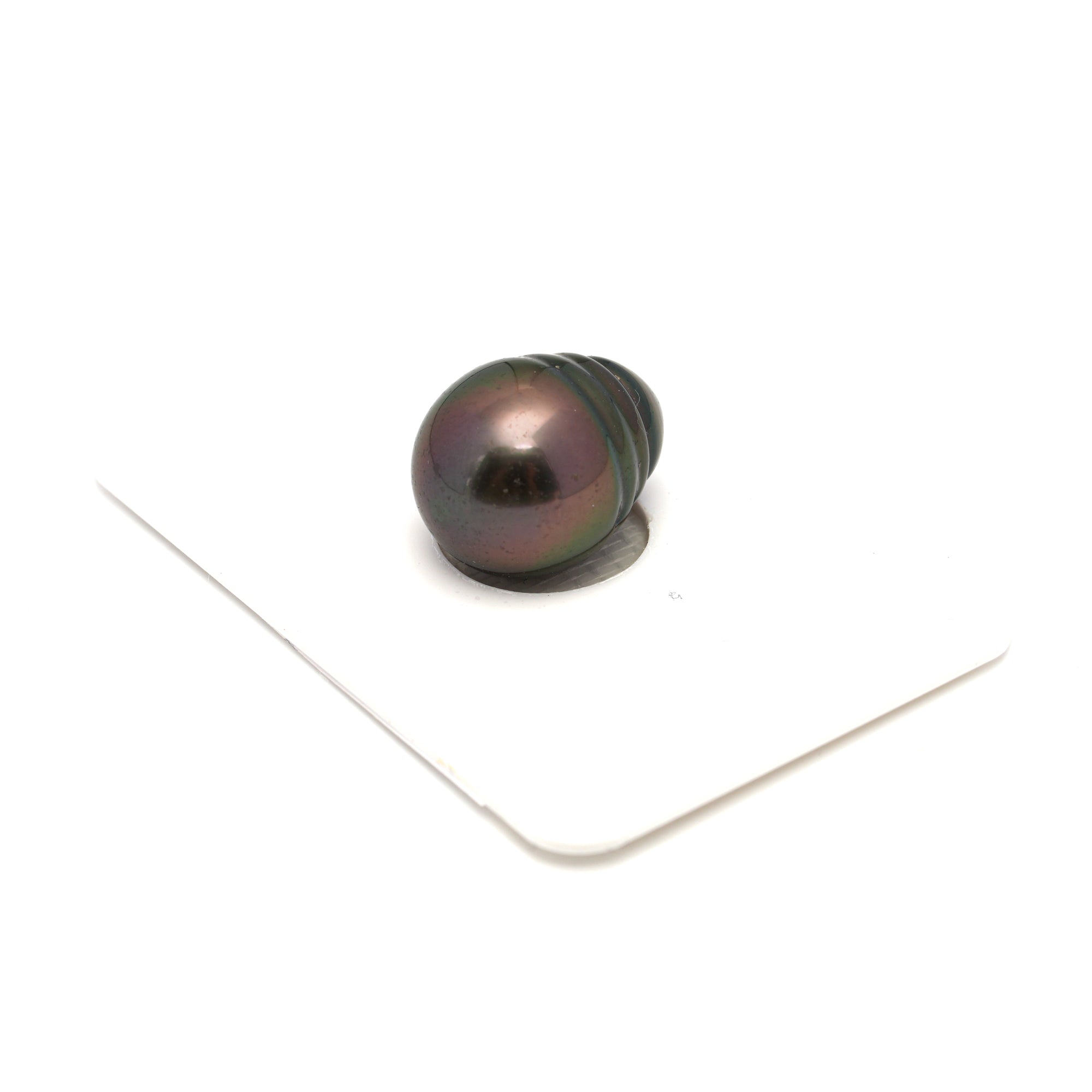 1pcs "High Luster" Green Cherry 12.6mm - CL AAA Quality Tahitian Pearl Single LP2335 CMP9