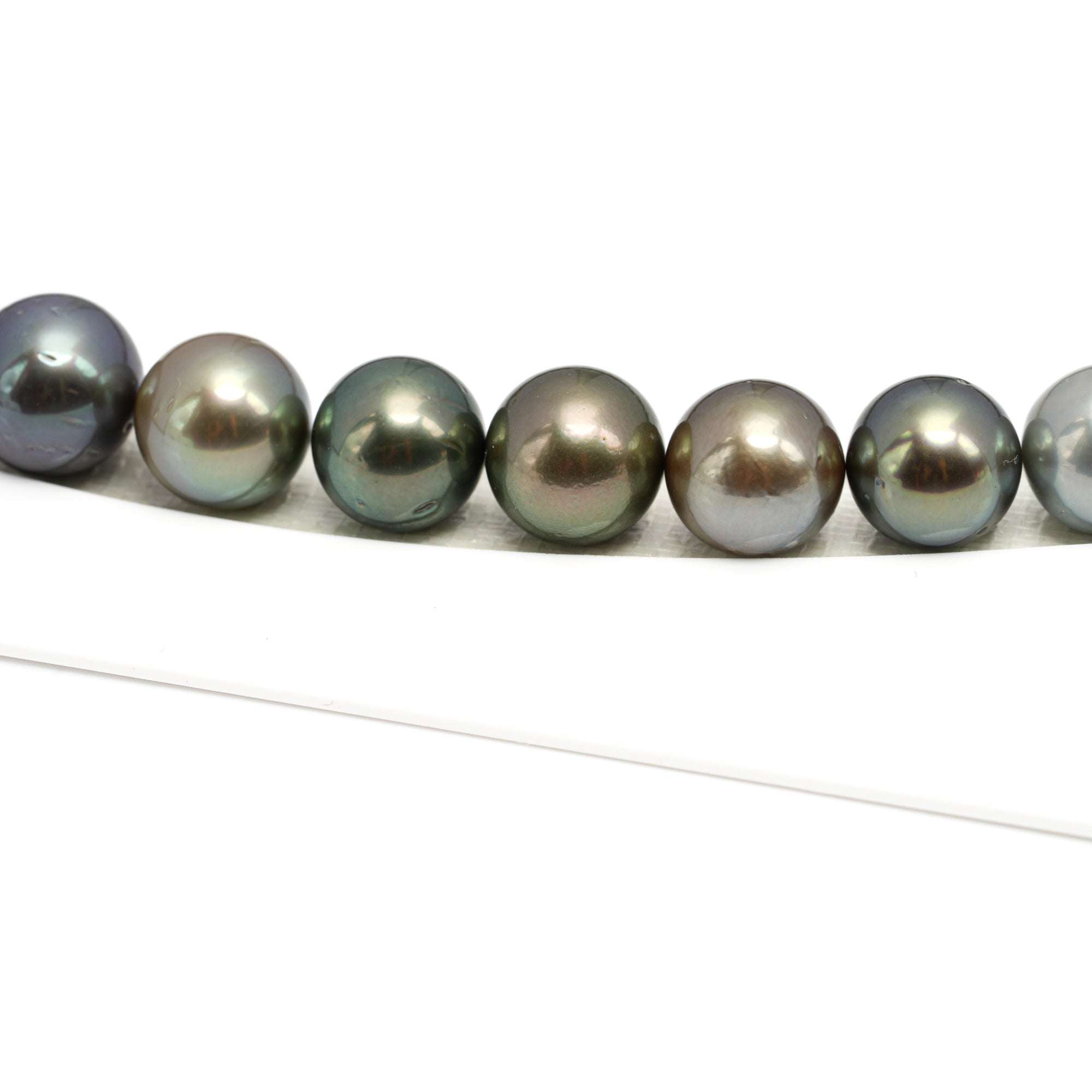37pcs Multicolor 9-13mm - RSR AA Quality Tahitian Pearl Necklace NL1669 OR12