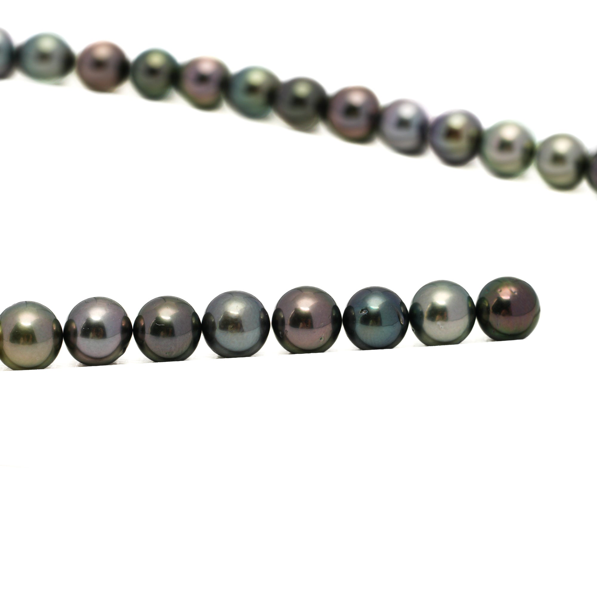 47pcs Multicolor 8-9mm - RSR AAA/AA Quality Tahitian Pearl Necklace NL1696 OR13