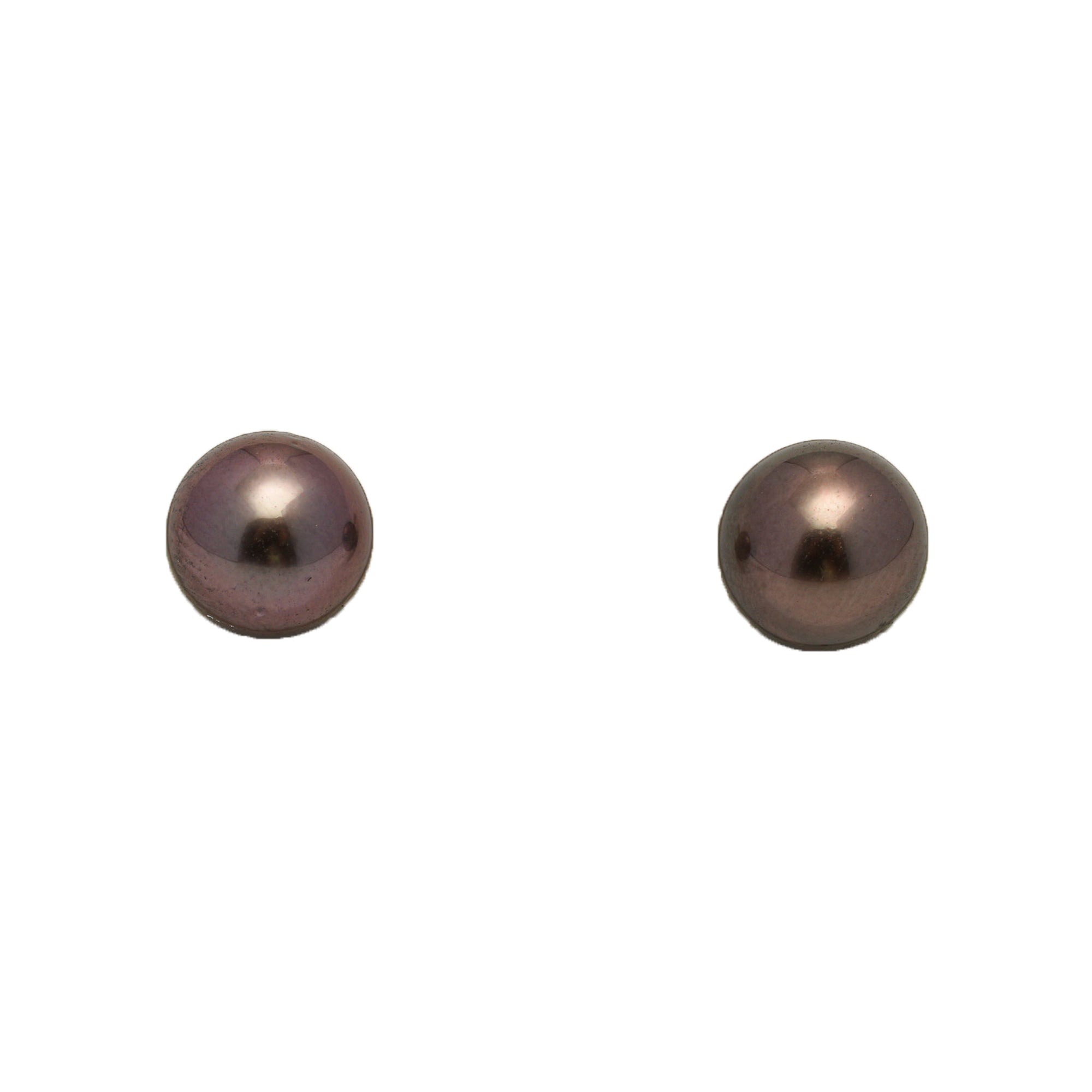2pcs Cherry Green 7.8mm - RSR AAA/AA Quality Tahitian Pearl Pair ER1777 NG19
