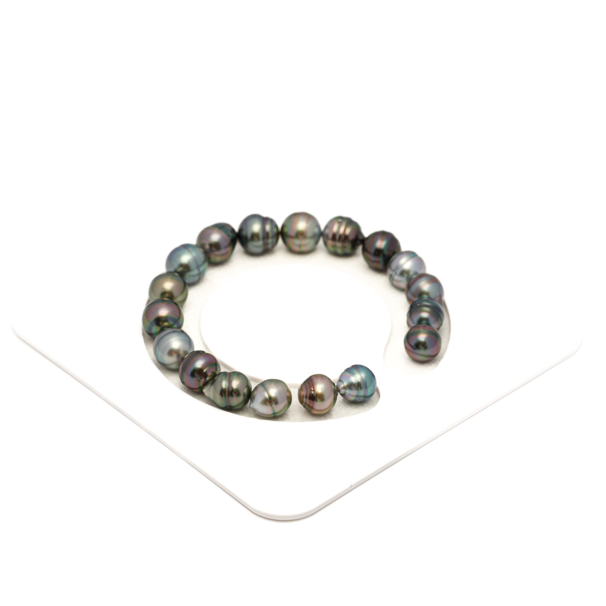 18pcs Mix 8-10mm - CL/SB AAA/AA Quality Tahitian Pearl Bracelet BR2364 TH5