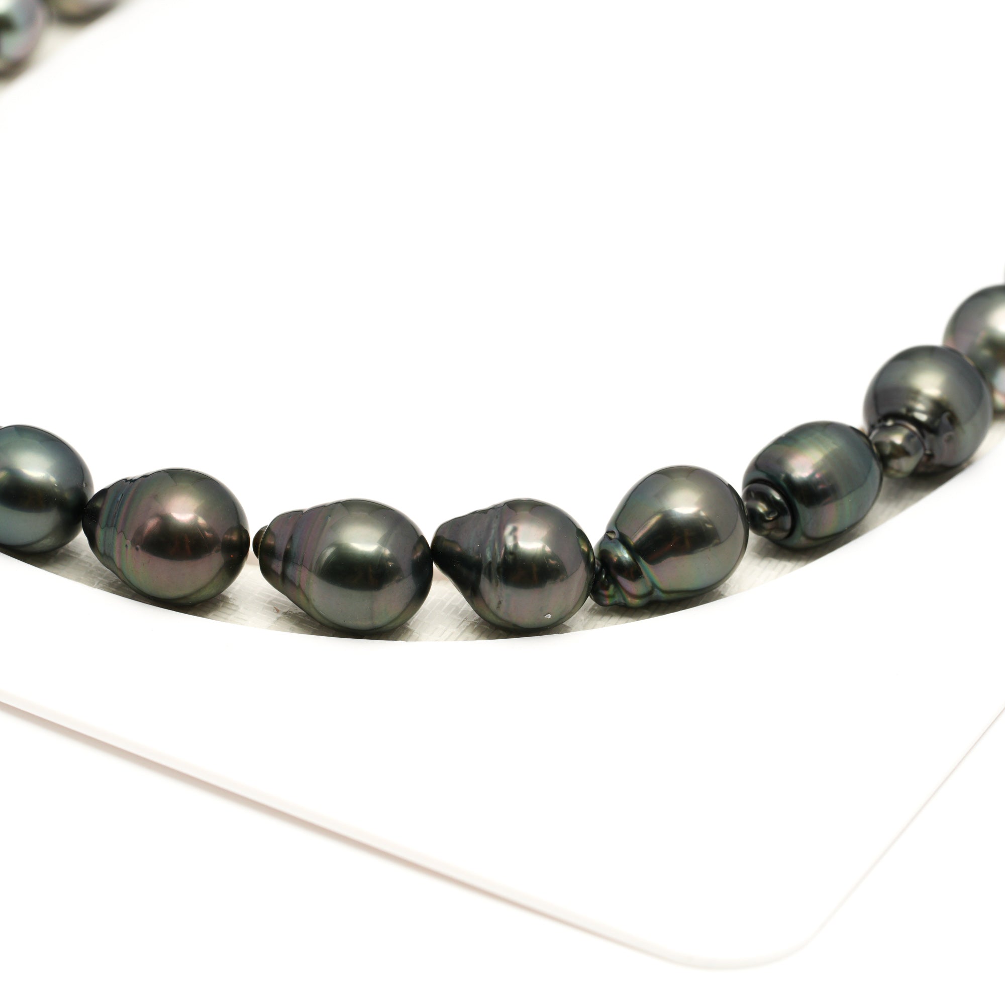 30pcs Dark Mix 9-12mm - CL/SB AAA/AA Quality Tahitian Pearl Necklace NL1767 LP1