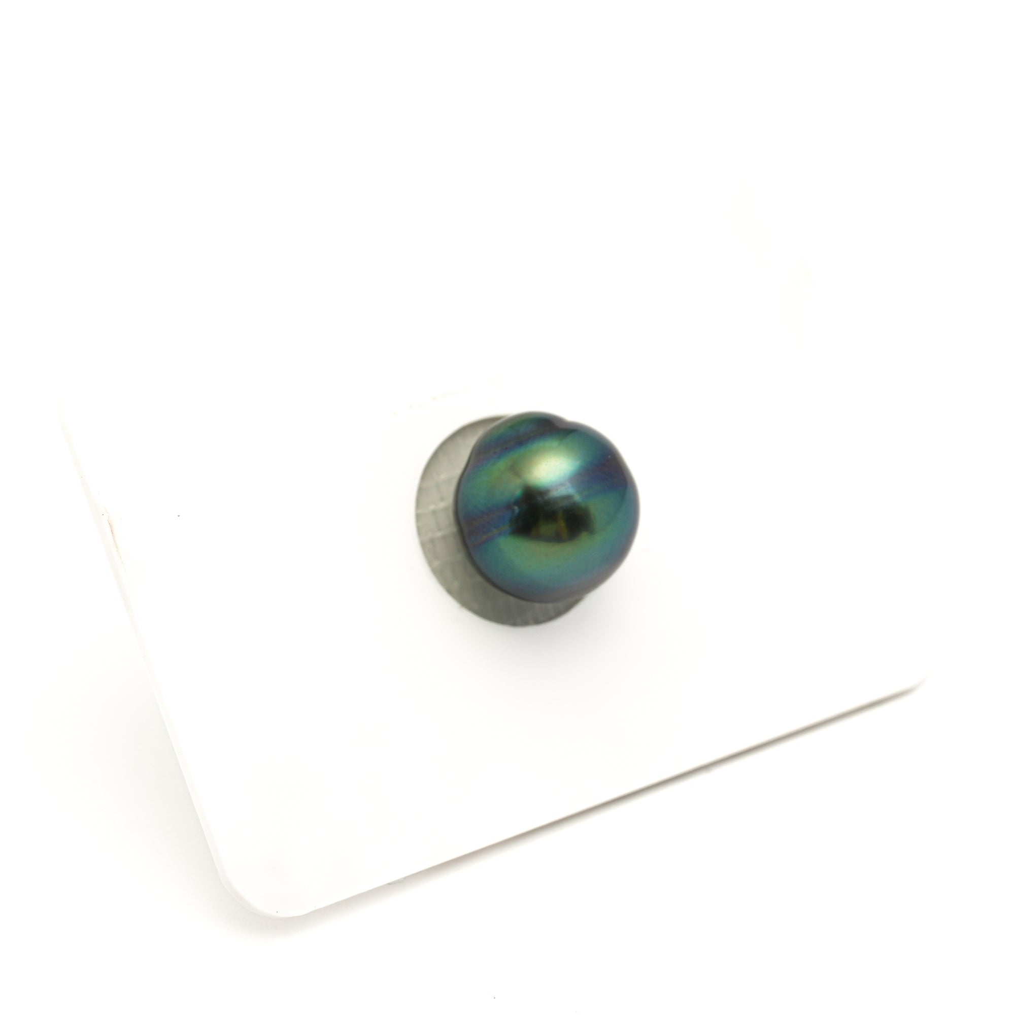 1pcs "High Luster" Blue Green 10.5mm - SB AAA Quality Tahitian Pearl Single LP2480 LP2