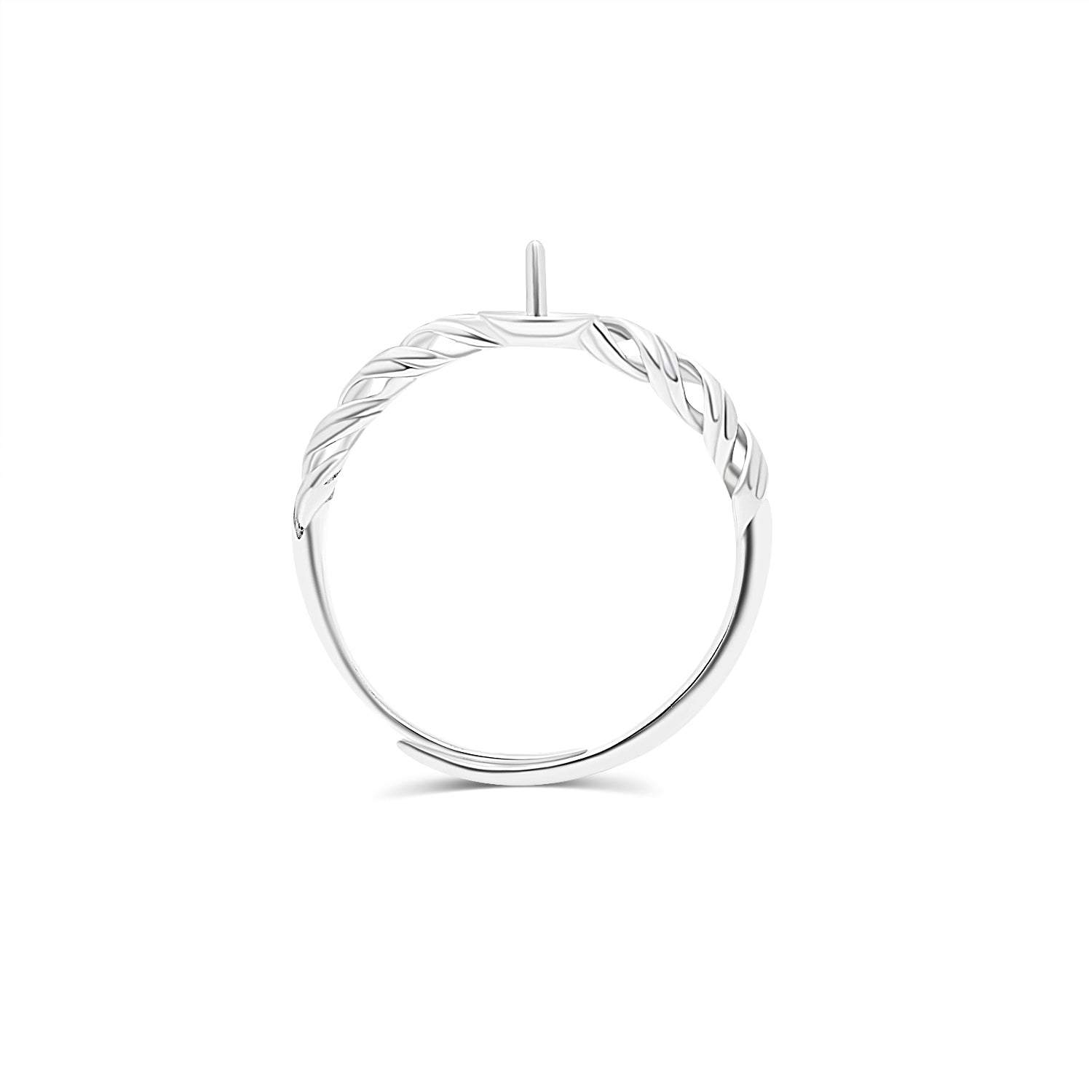 Adjustable Ring 925 Silver for pearl SC352