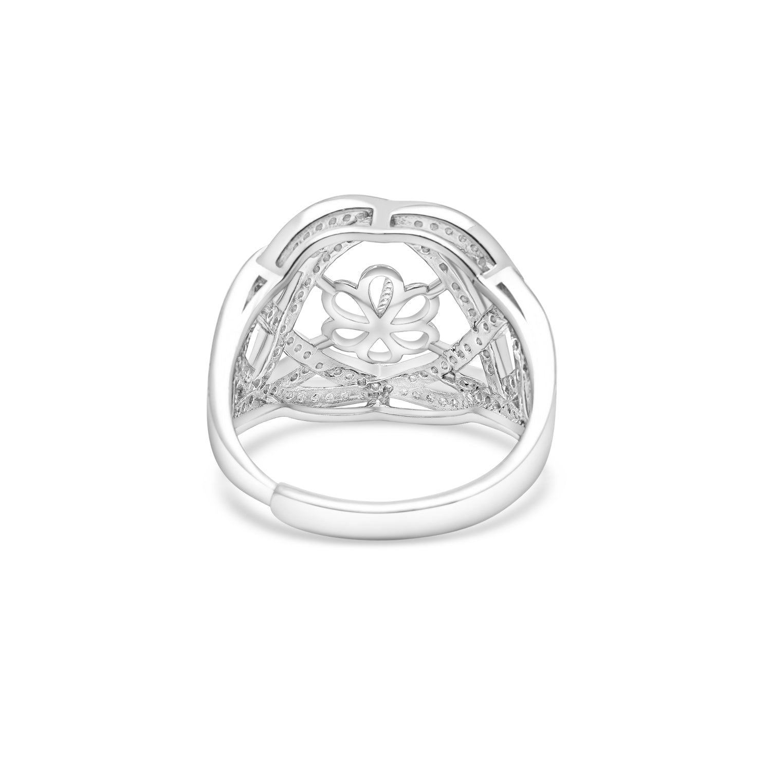 Adjustable Ring 925 Silver for pearl SC264