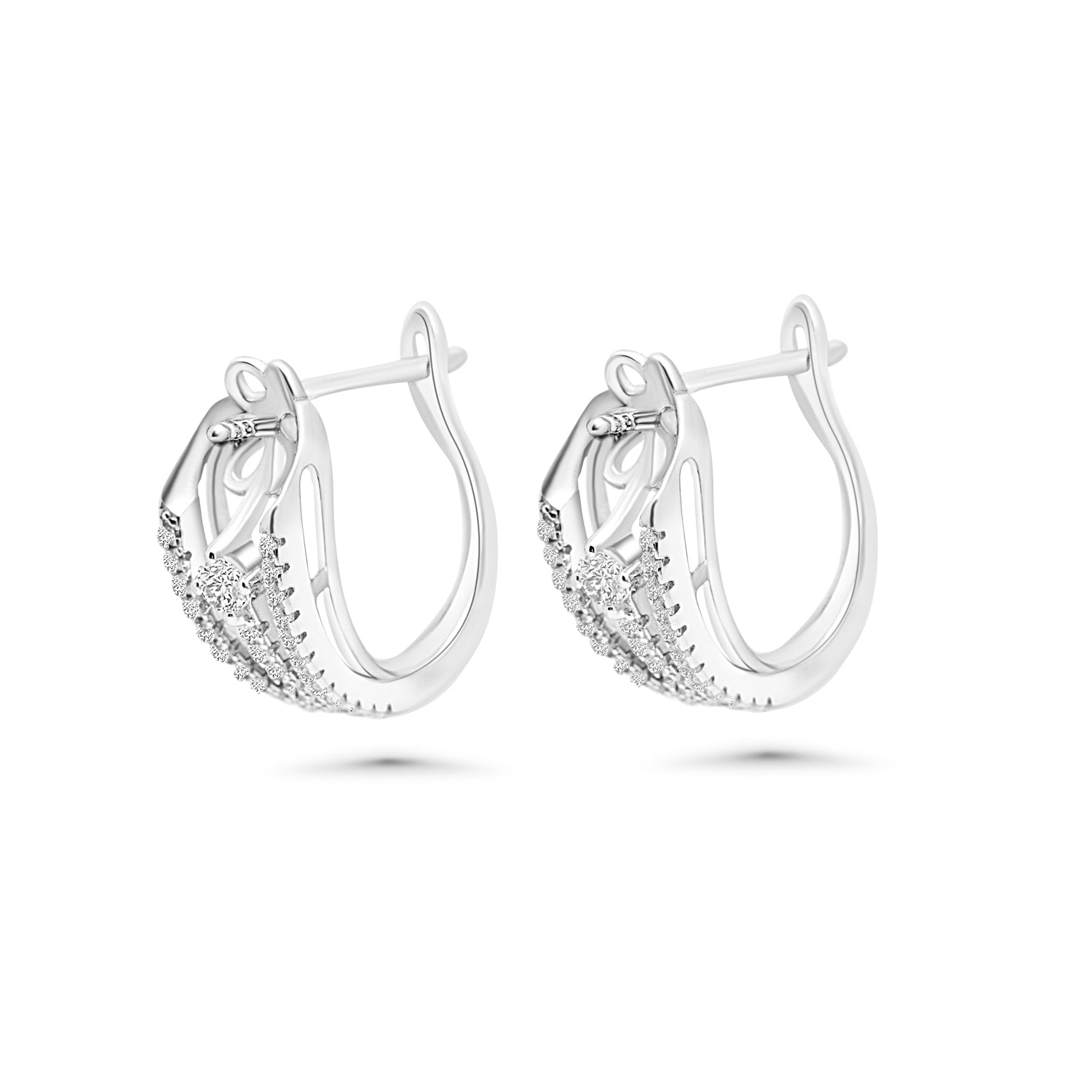 Stud Earring Bails 925 Silver for Pearl SC418