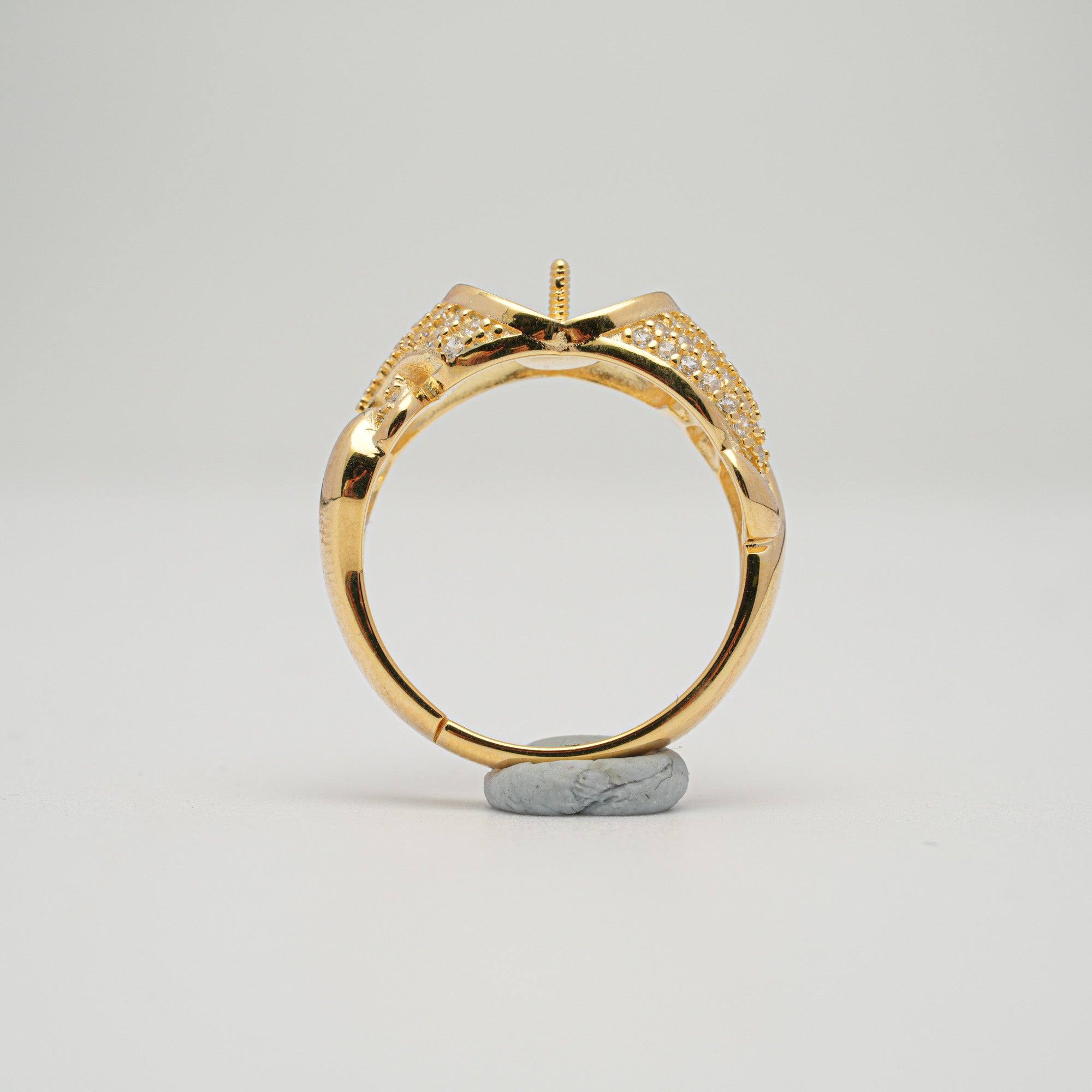 Adjustable Ring 925 Silver for Pearl SC494/SC494G
