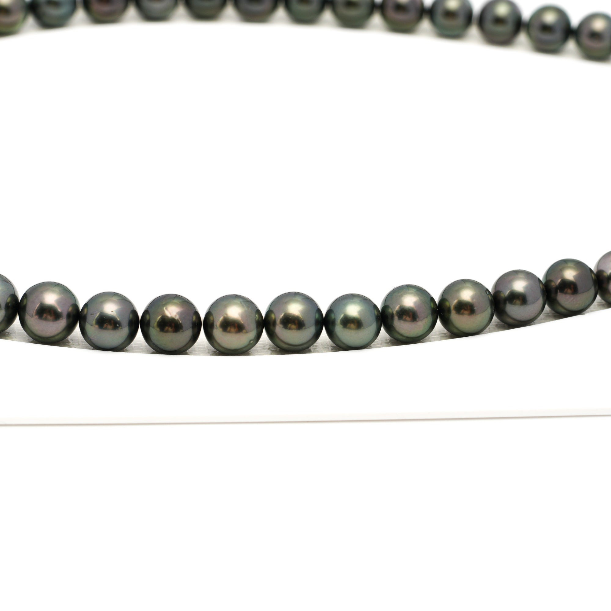 49pcs Green Mix 7-9mm - RSR AAA/AA Quality Tahitian Pearl Necklace NL1697 OR13