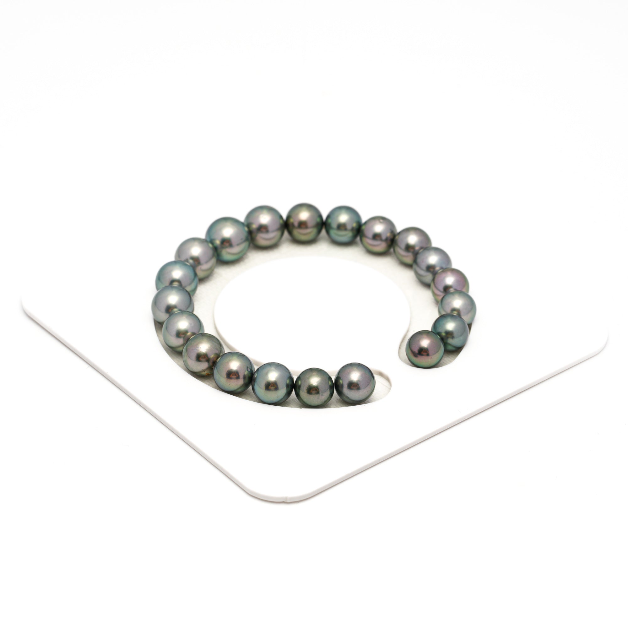 20pcs Green Mix 8-10mm - SR AAA/AA Quality Tahitian Pearl Bracelet BR2347 OR7