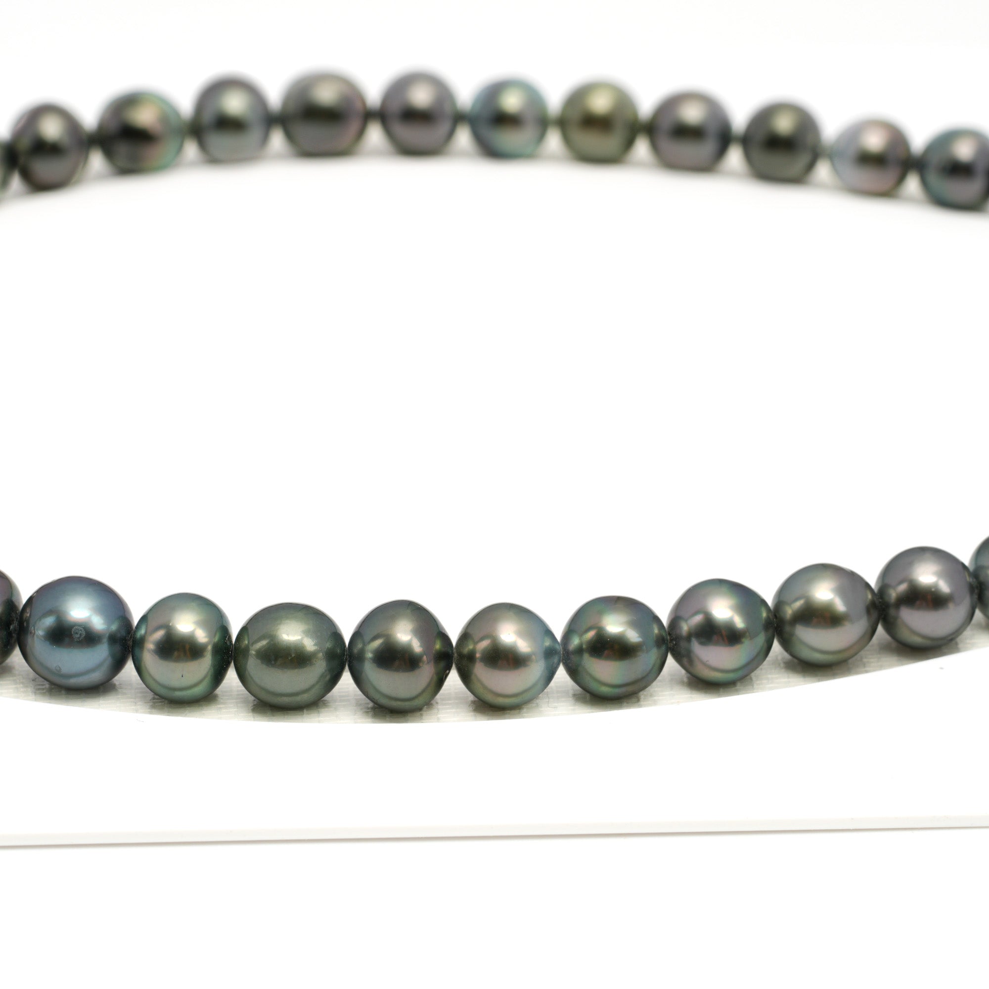 41pcs Multicolor 8-13mm - SR/NR AAA Quality Tahitian Pearl Drilled Necklace NL1735 WF1