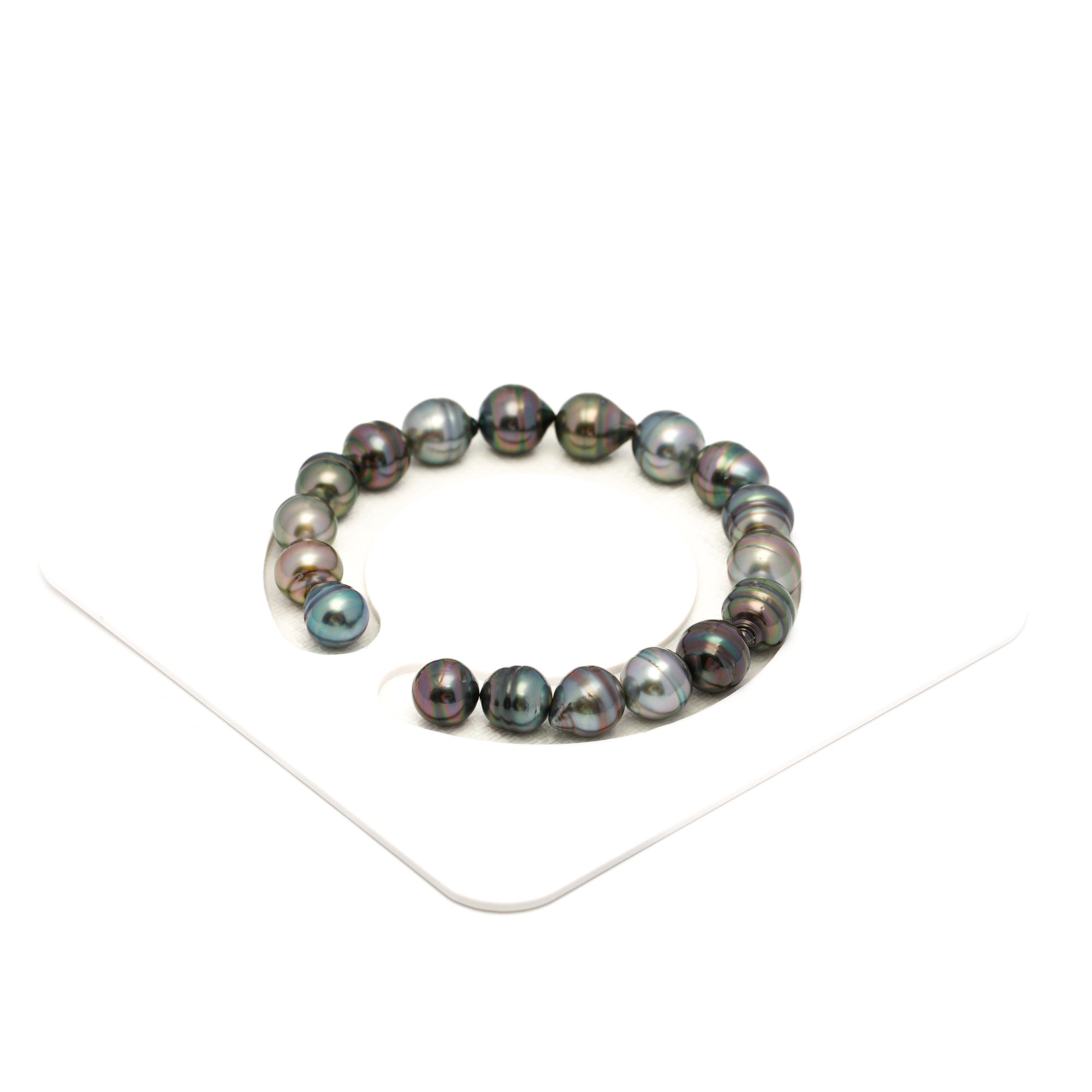 18pcs Mix 8-10mm - CL/SB AAA/AA Quality Tahitian Pearl Bracelet BR2364 TH5