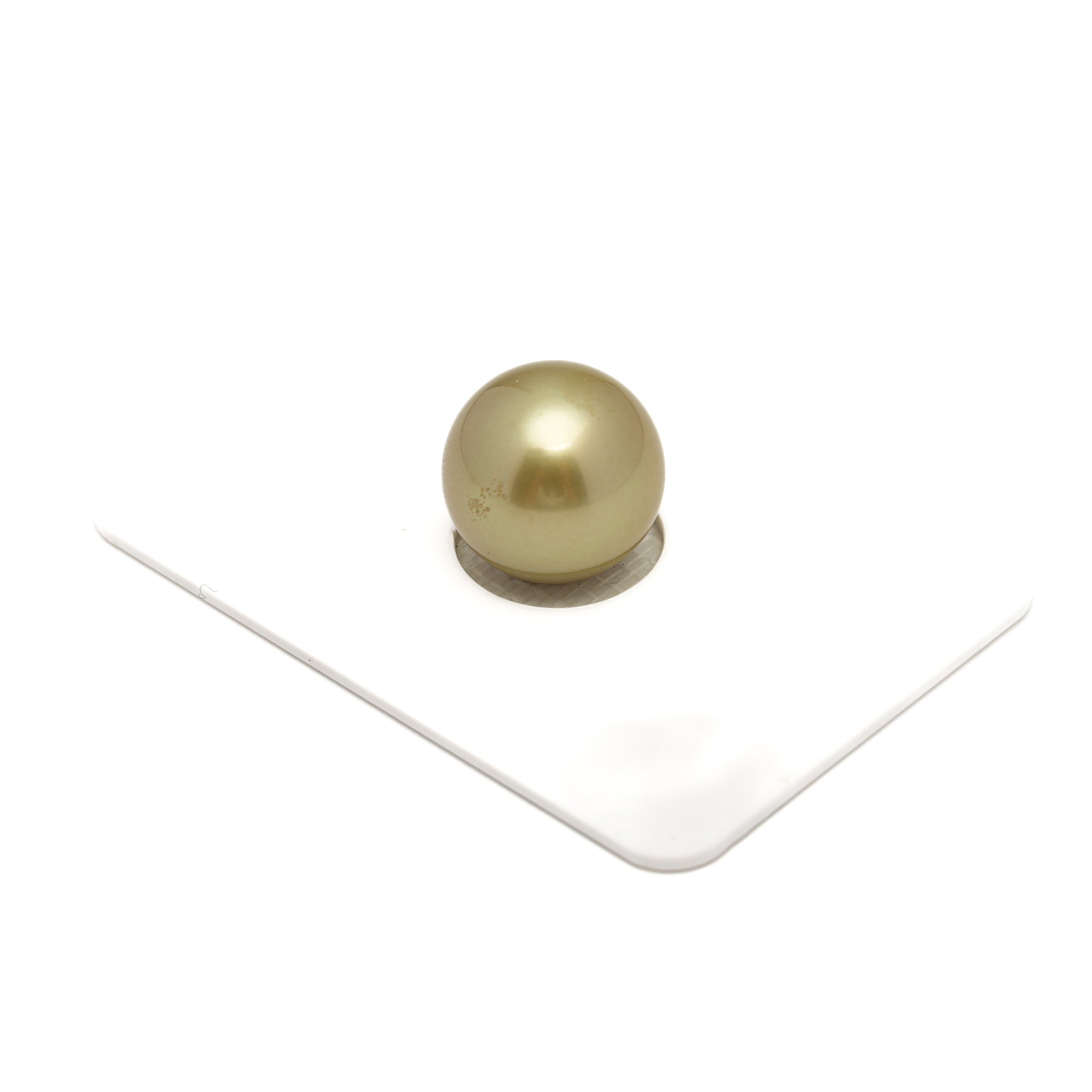 1pcs "High Luster" Yellow 13.1mm - RSR AAA Quality Tahitian Pearl Single LP2408 ORX1