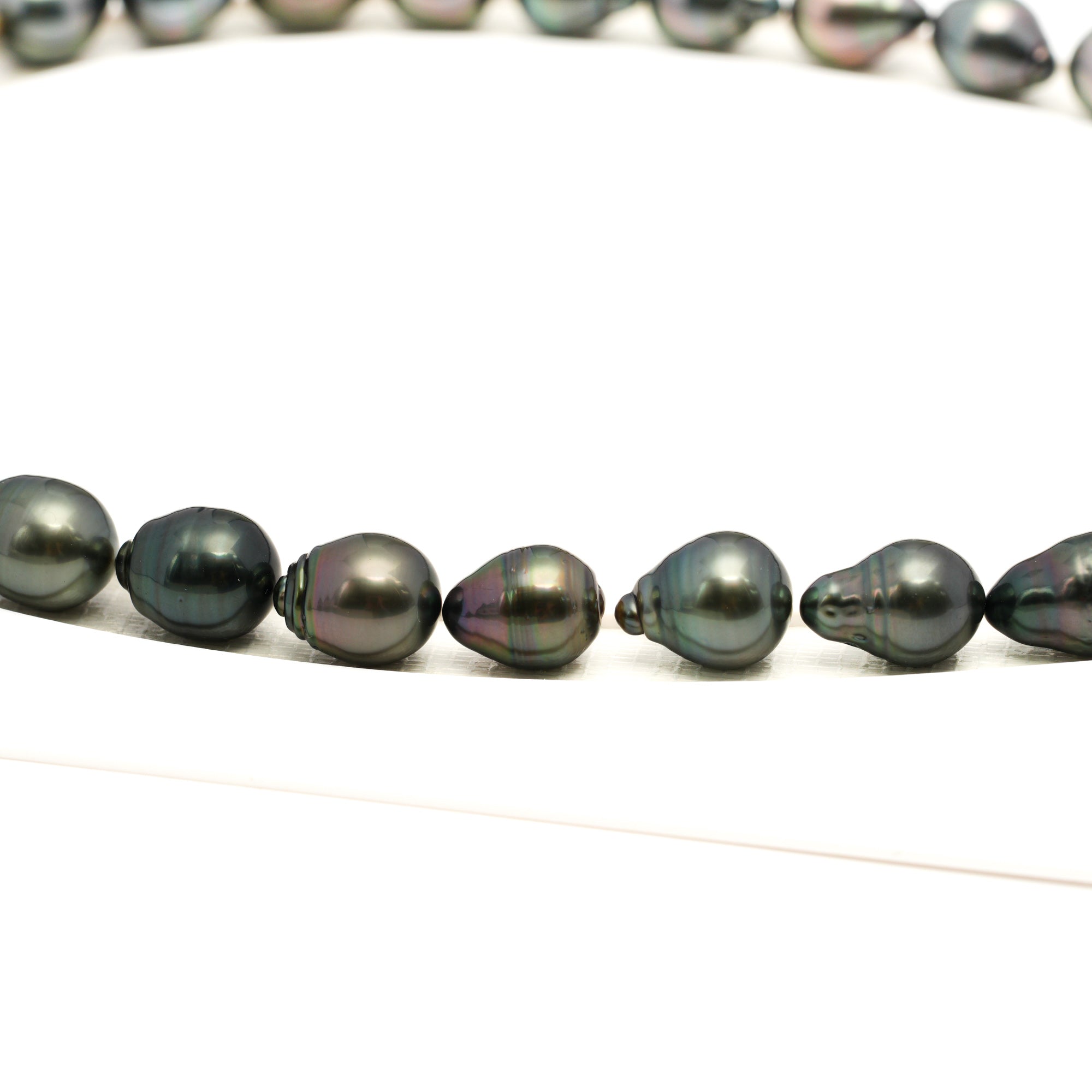 33pcs Mix 9-11mm - CL/SB AAA Quality Tahitian Pearl Necklace NL1759 LP1