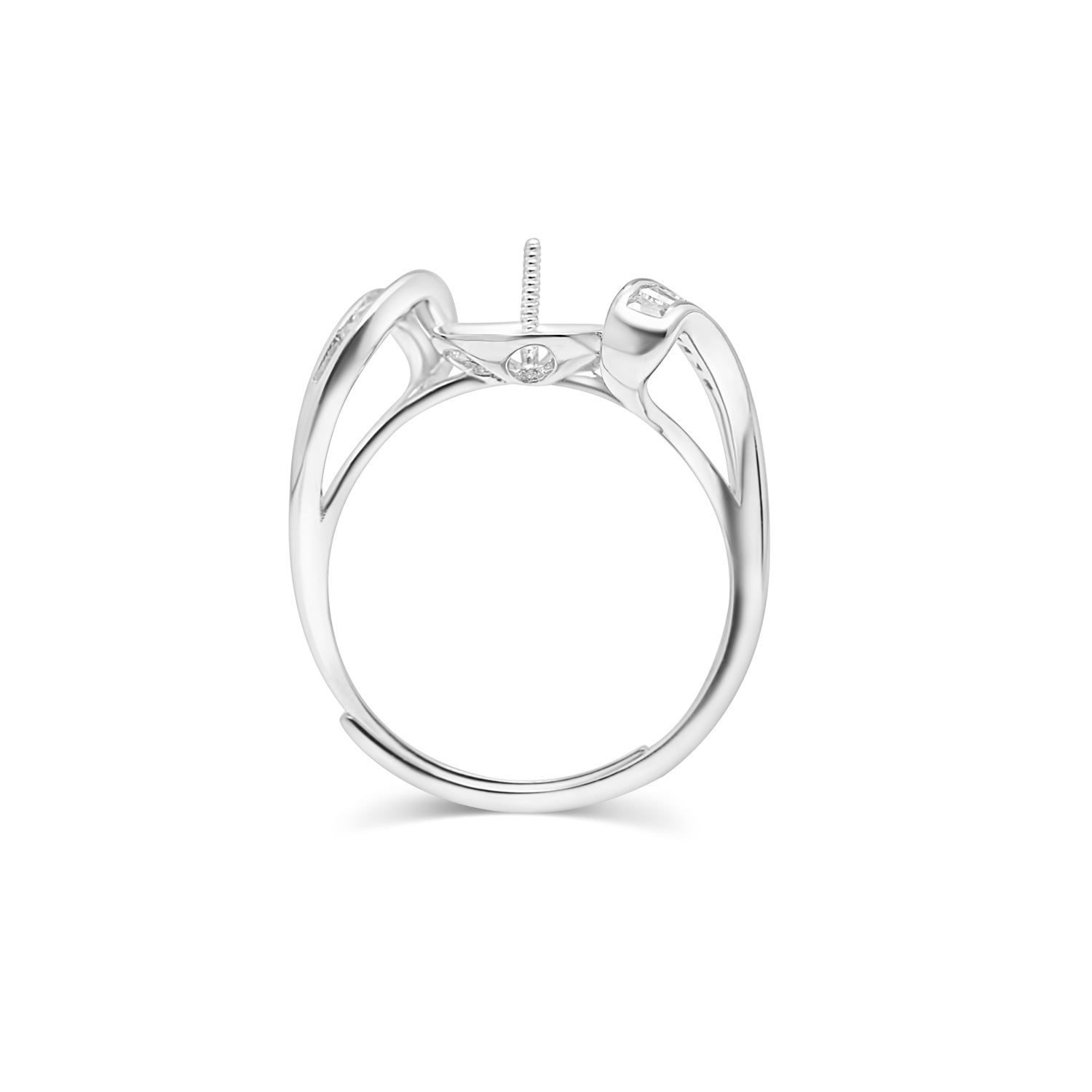 Adjustable Ring 925 Silver for pearl SC371