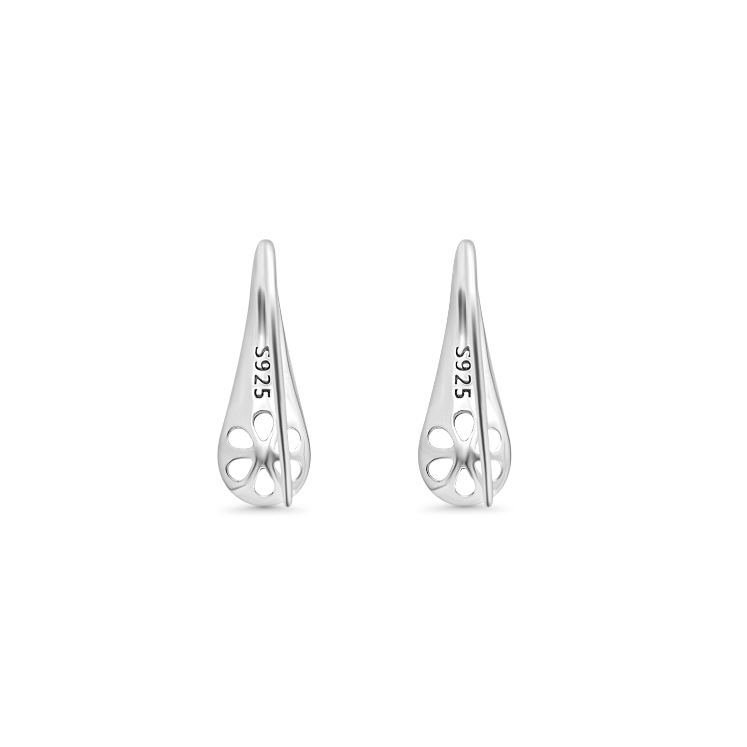 Stud Earring Bails 925 Silver for Pearl SC445
