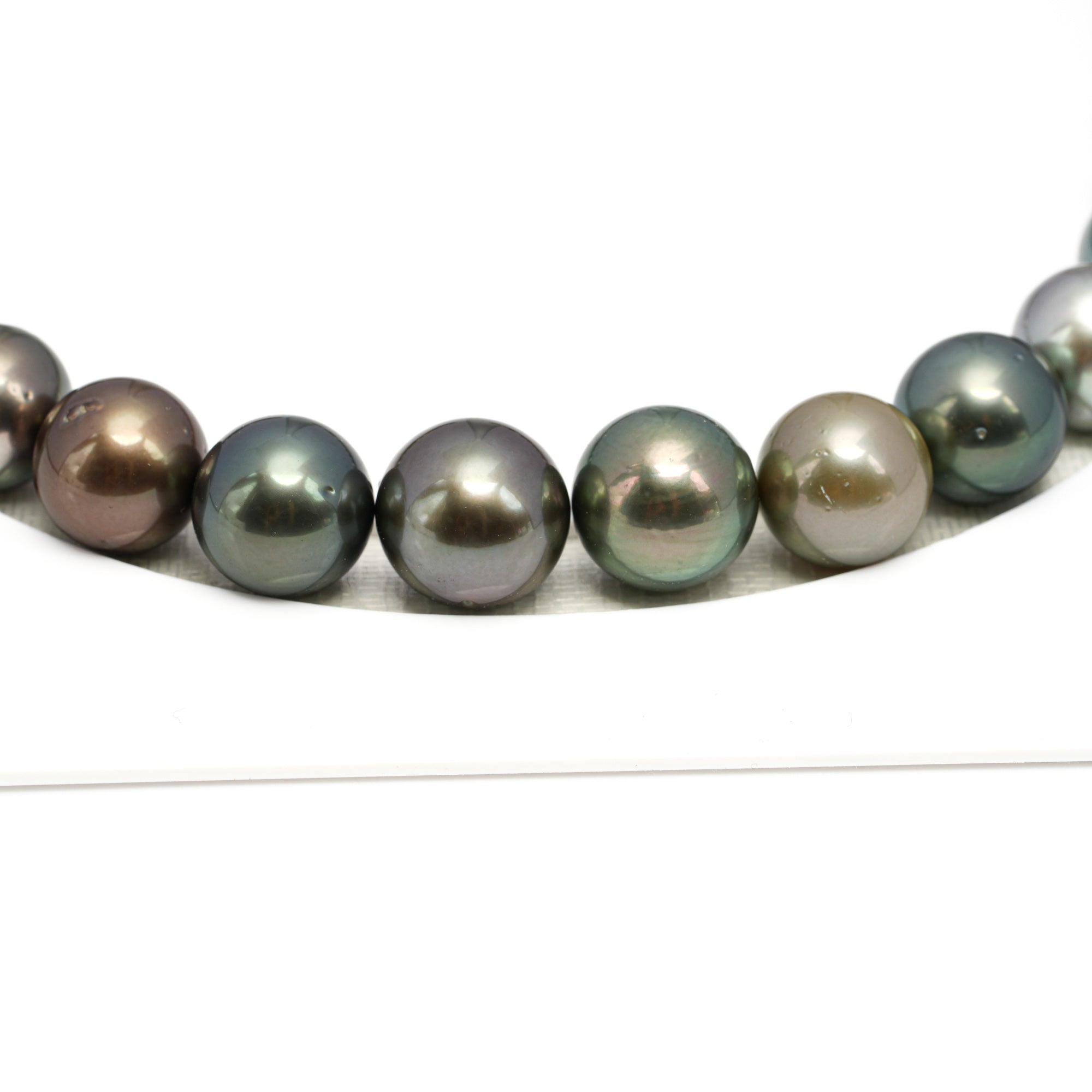 37pcs Multicolor 9-13mm - RSR AA Quality Tahitian Pearl Necklace NL1669 OR12