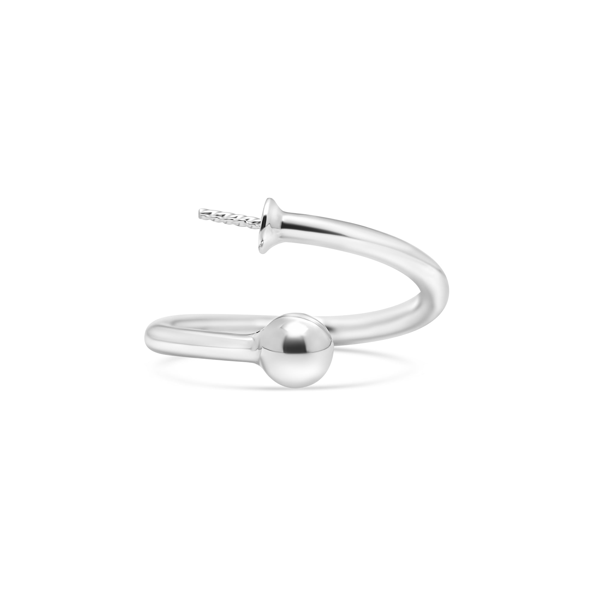 Adjustable Ring 925 Silver for pearl SC512