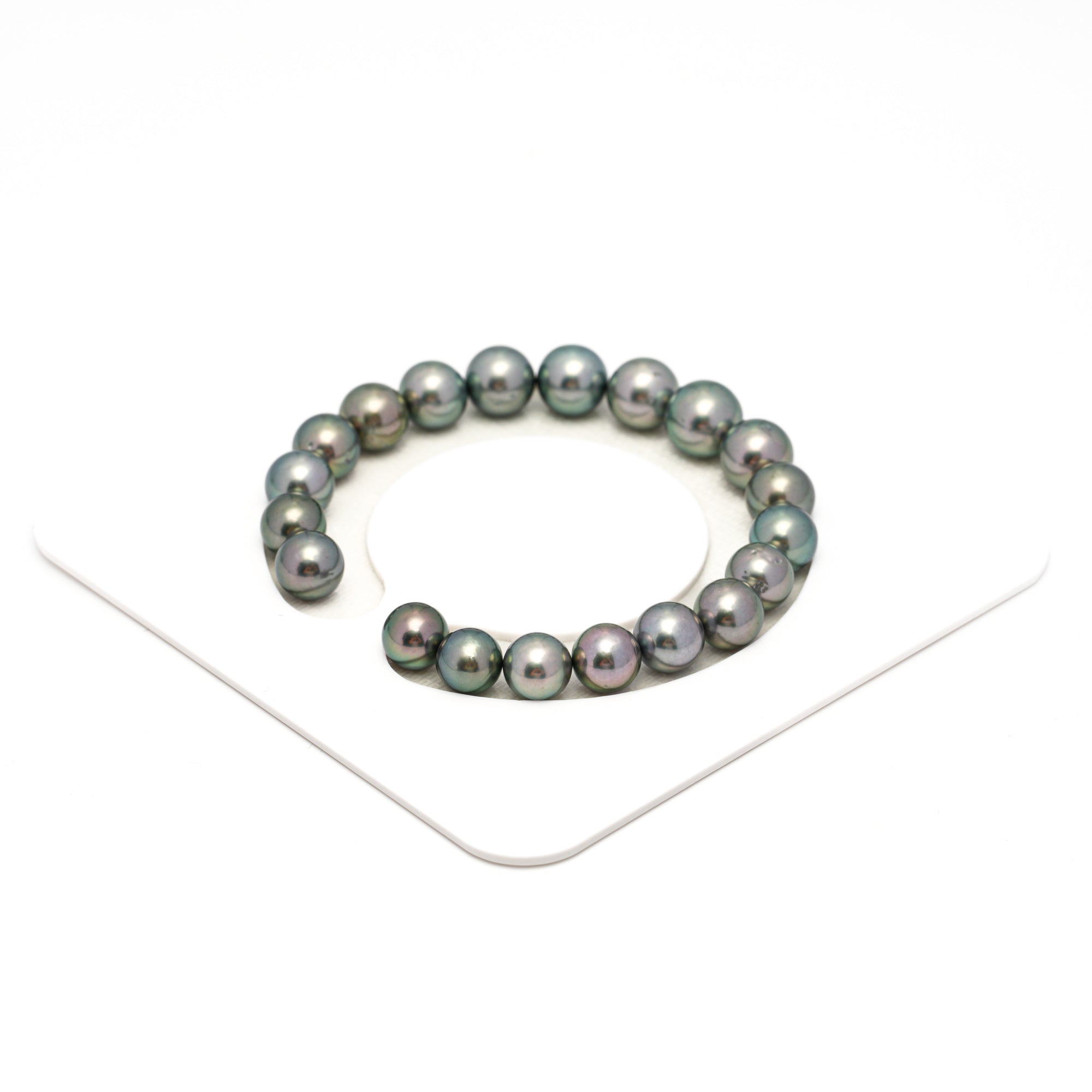 20pcs Green Mix 8-10mm - SR AAA/AA Quality Tahitian Pearl Bracelet BR2347 OR7