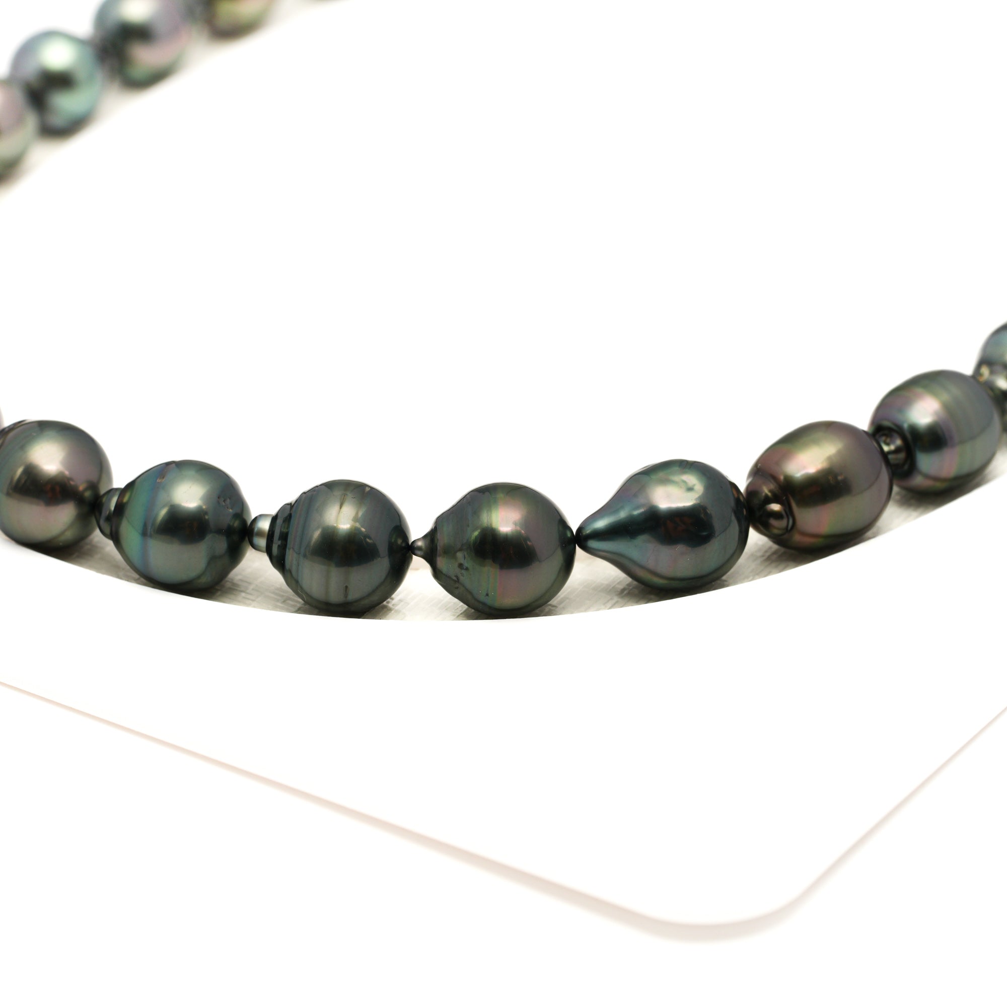 33pcs Mix 9-11mm - CL/SB AAA Quality Tahitian Pearl Necklace NL1759 LP1
