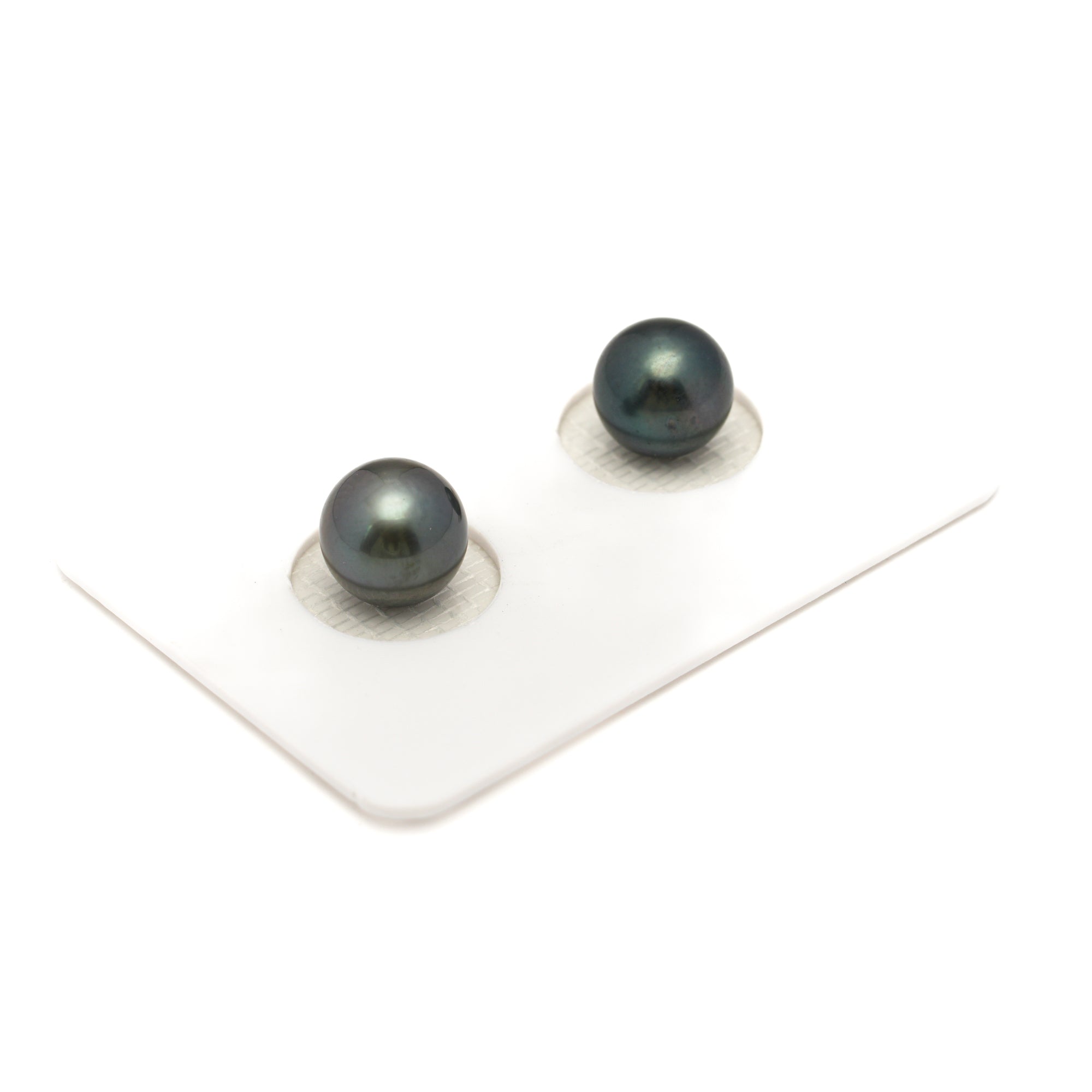 2pcs Blue 8.5mm - NR AA Quality Tahitian Pearl Pair ER1881 LP1