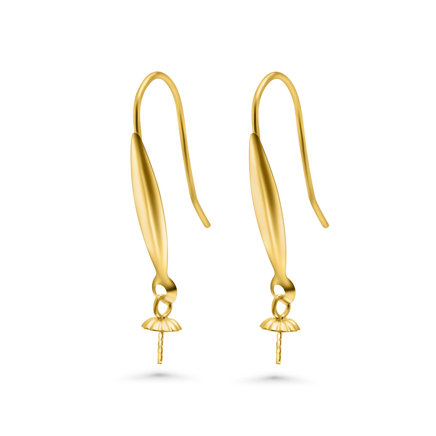 18k Dangling Earring bail 18k01