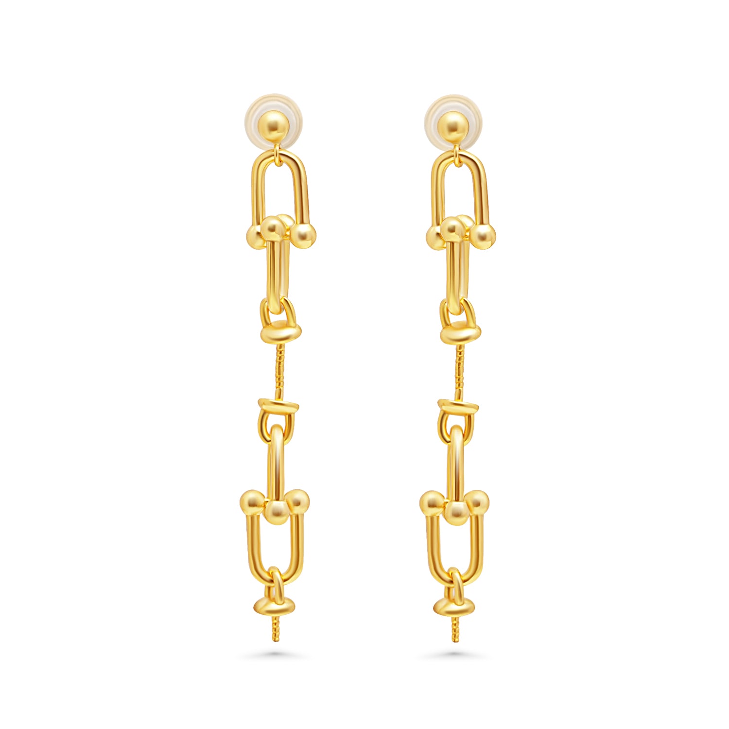 Dangle Earring Bails 925 Silver for Pearl SC335