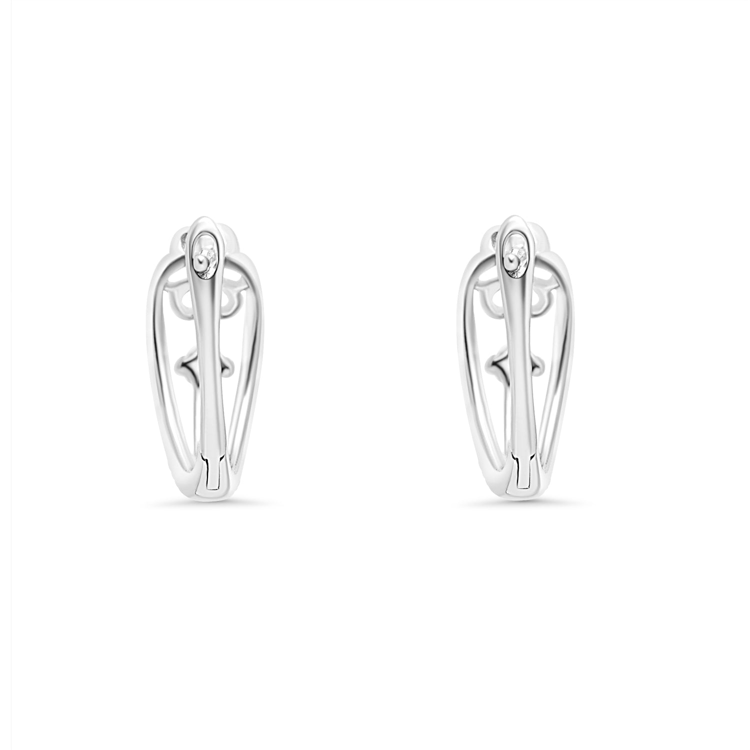 Stud Earring Bails 925 Silver for Pearl SC418