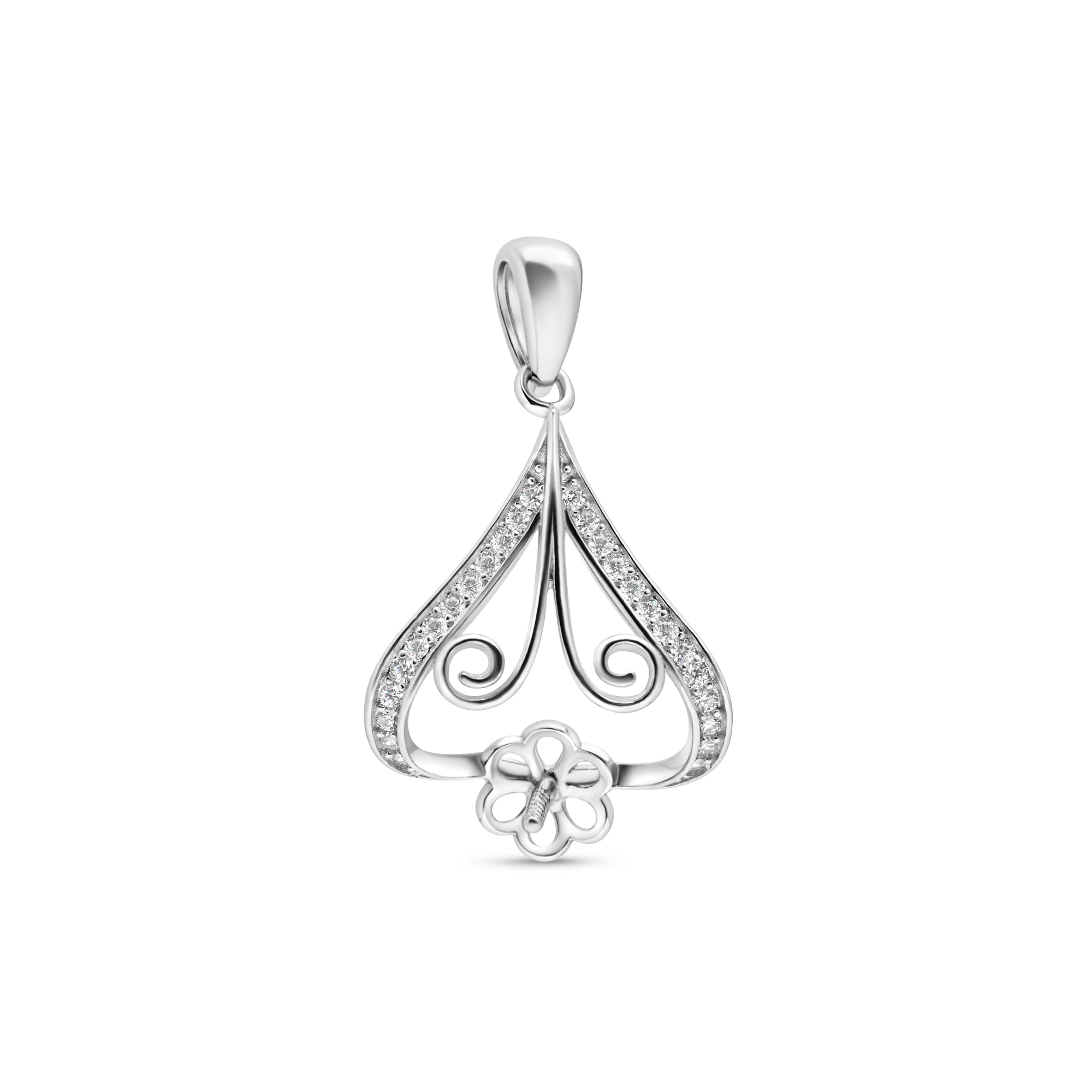 Pendant Clasp 925 Silver for Pearl SC302