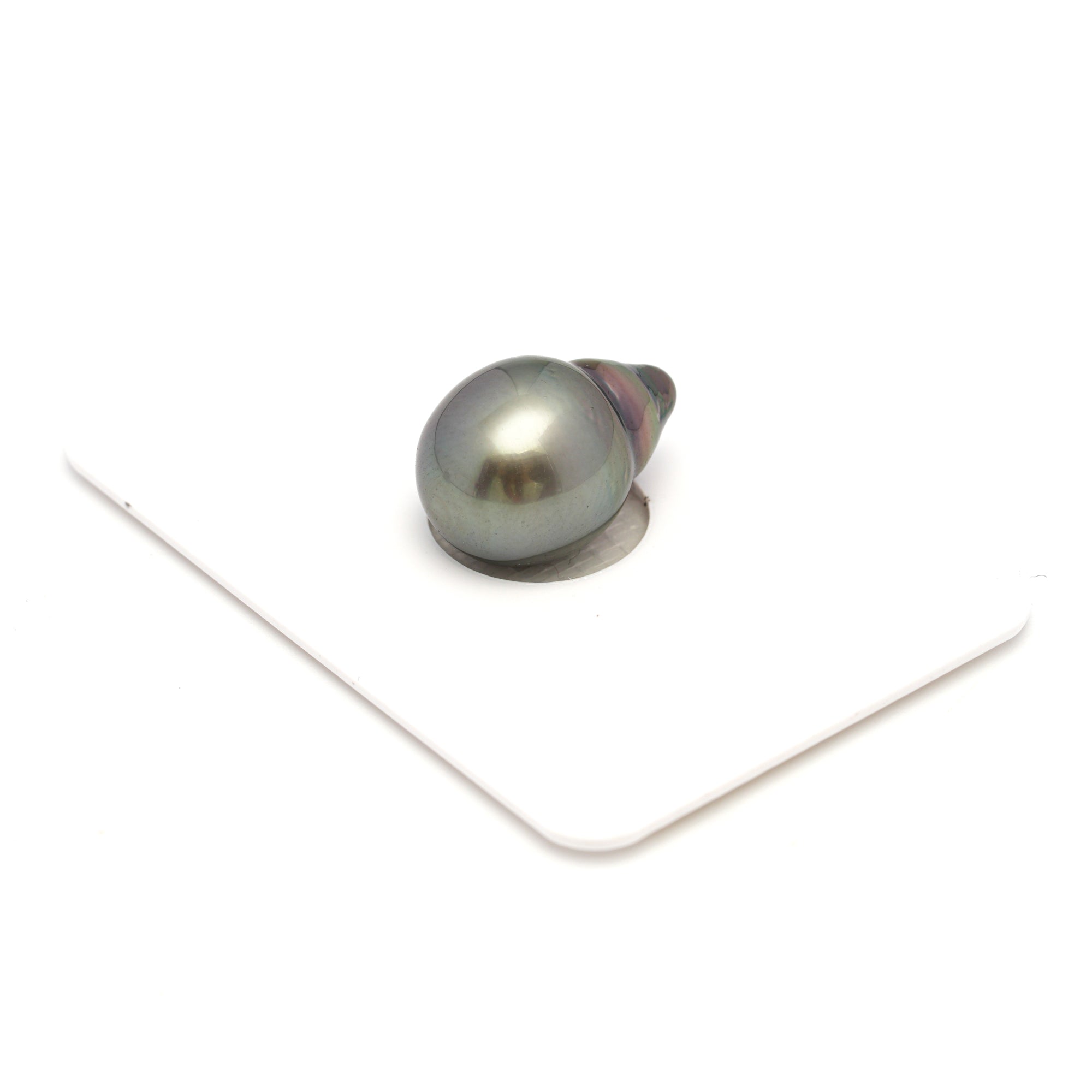 1pcs "High Luster" Green 11.3mm - SB AAA Quality Tahitian Pearl Single LP2250 OR12