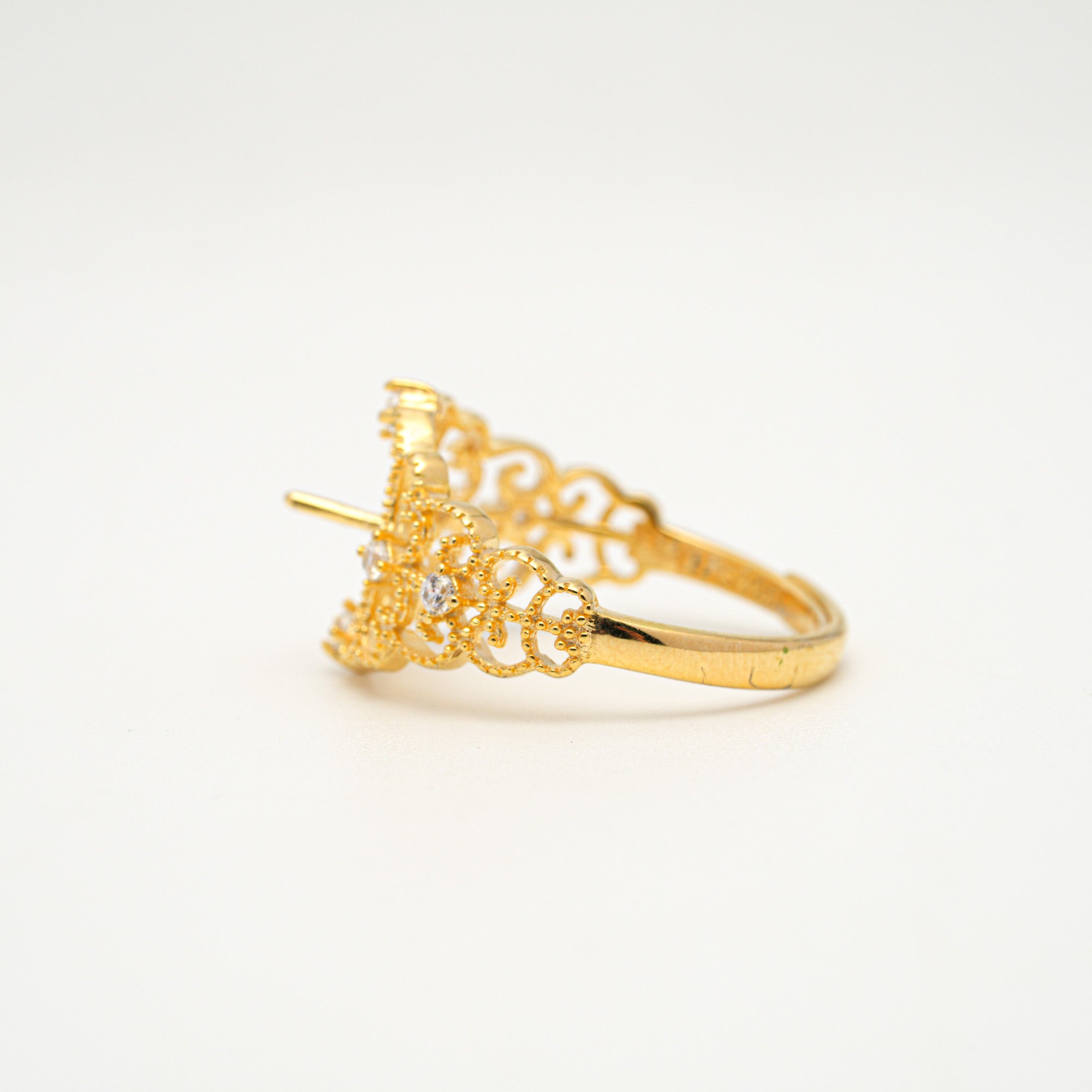 Adjustable Ring 925 Silver for Pearl SC485
