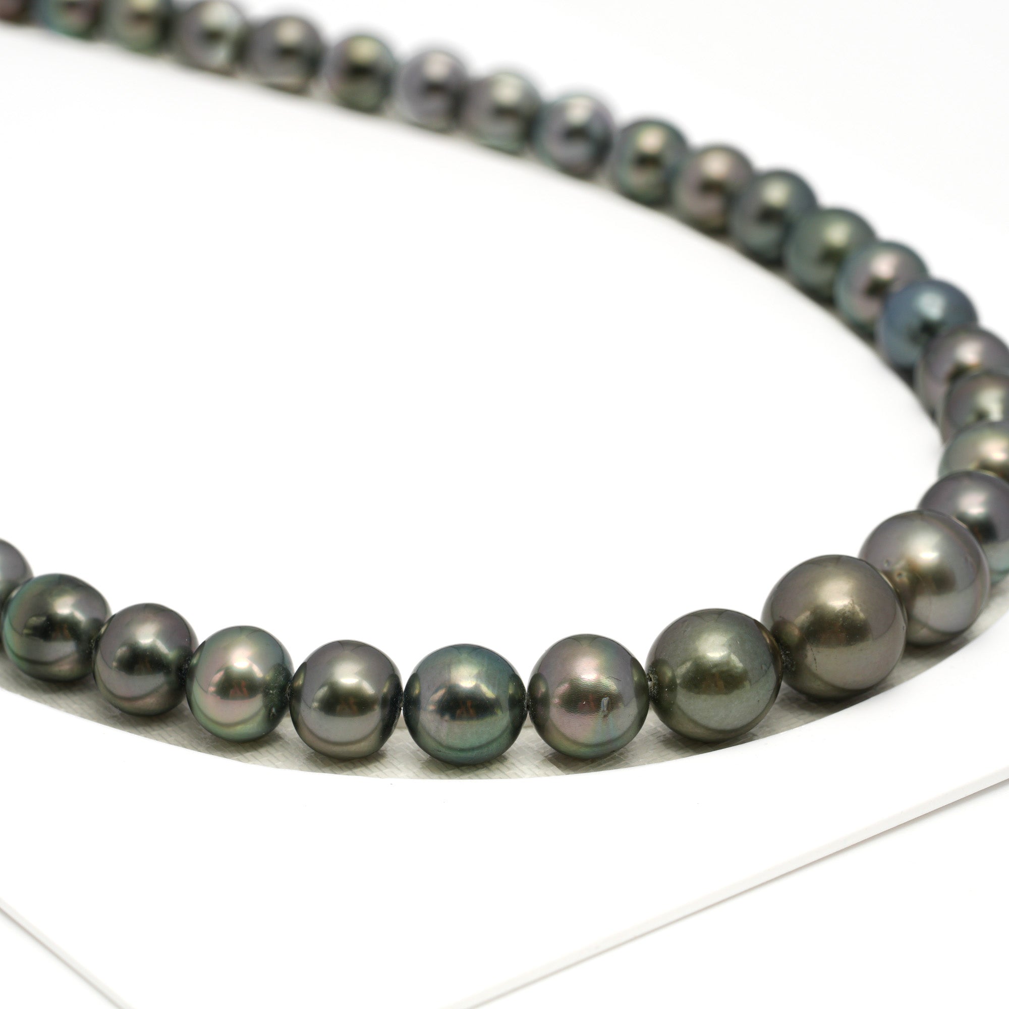 41pcs Multicolor 8-13mm - SR/NR AAA Quality Tahitian Pearl Drilled Necklace NL1735 WF1