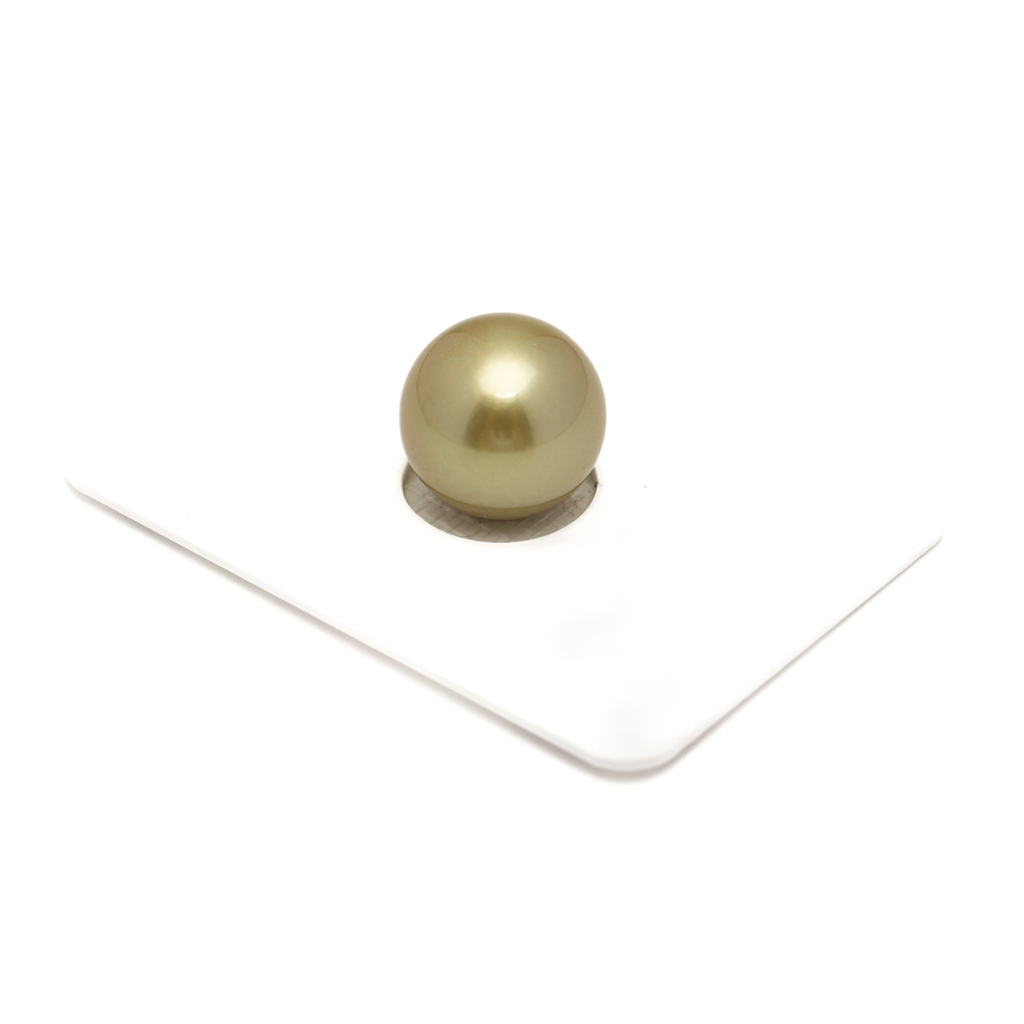 1pcs "High Luster" Yellow 13.1mm - RSR AAA Quality Tahitian Pearl Single LP2408 ORX1