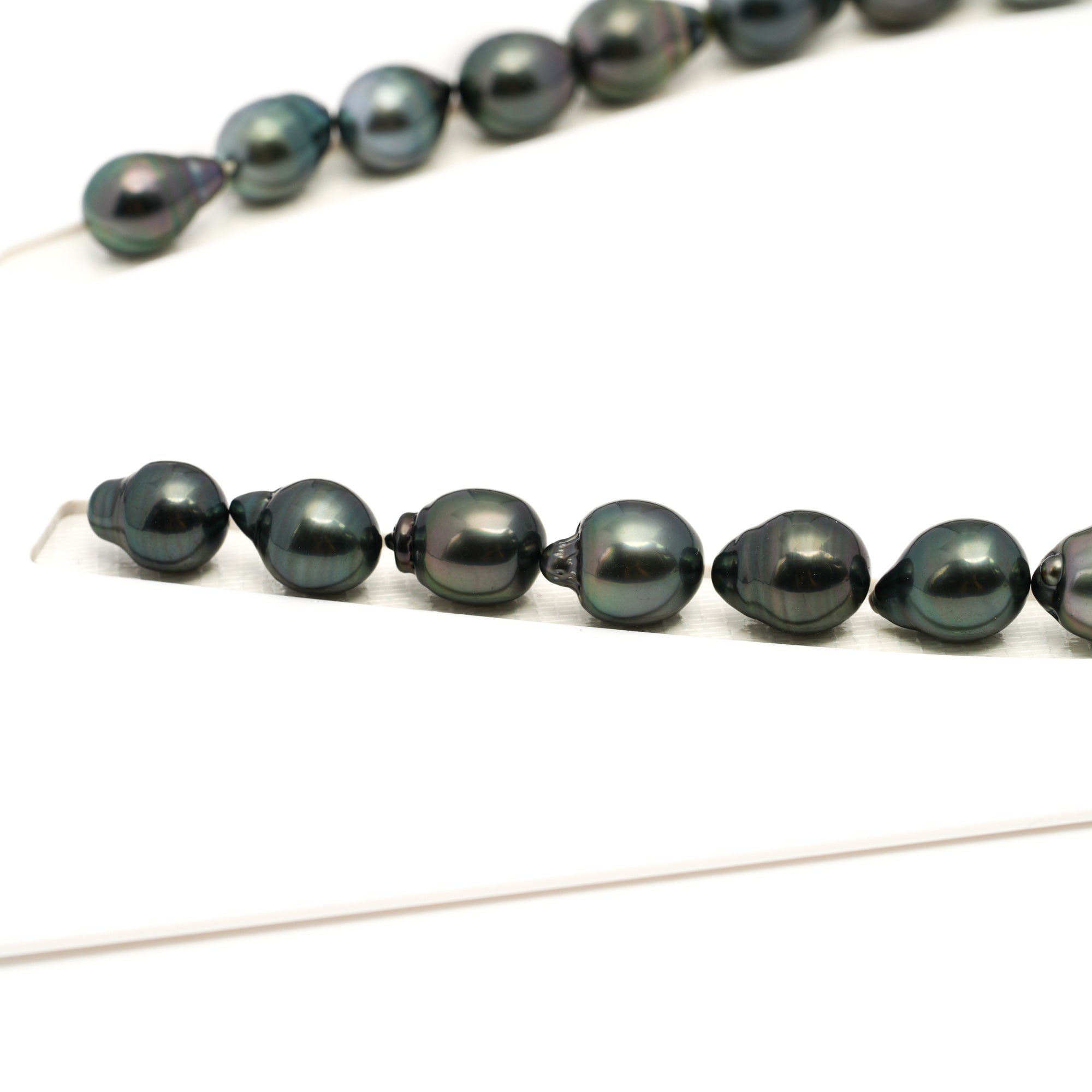 30pcs Dark Mix 9-12mm - CL/SB AAA/AA Quality Tahitian Pearl Necklace NL1767 LP1