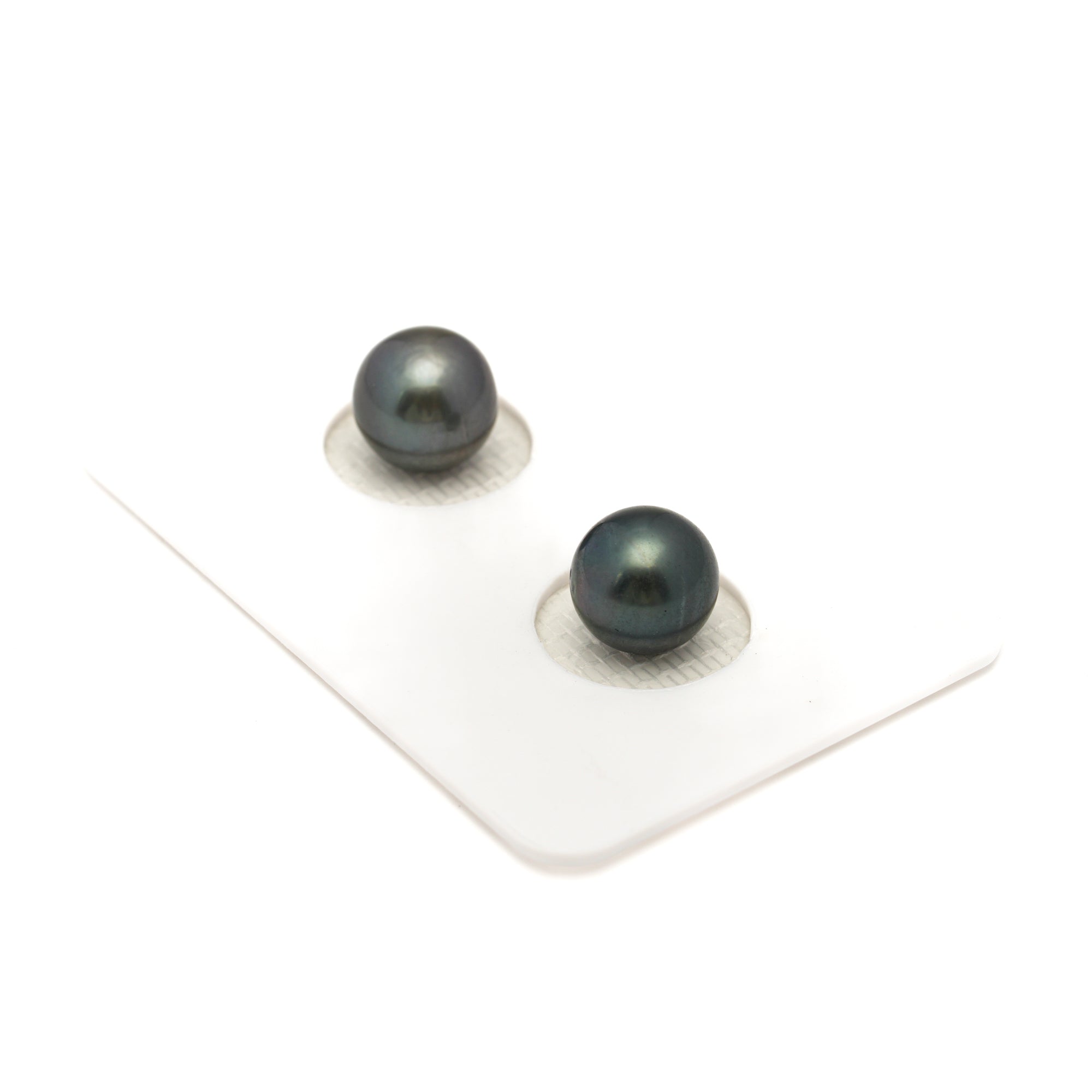 2pcs Blue 8.5mm - NR AA Quality Tahitian Pearl Pair ER1881 LP1