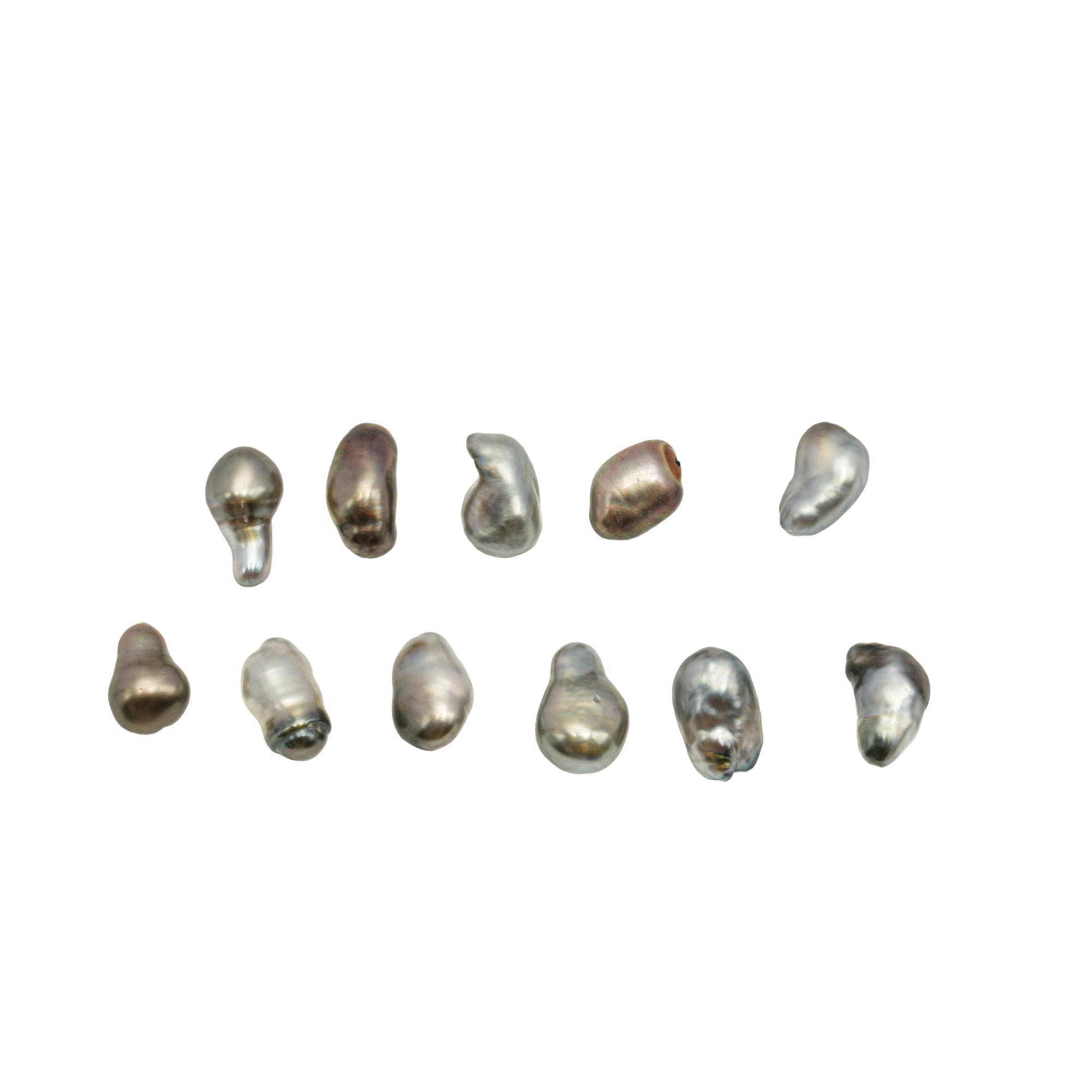 11pcs Light Mix 5-6mm - 6gr KESHI AAA/AA Quality Tahitian Pearl Keshi MP552 CM3