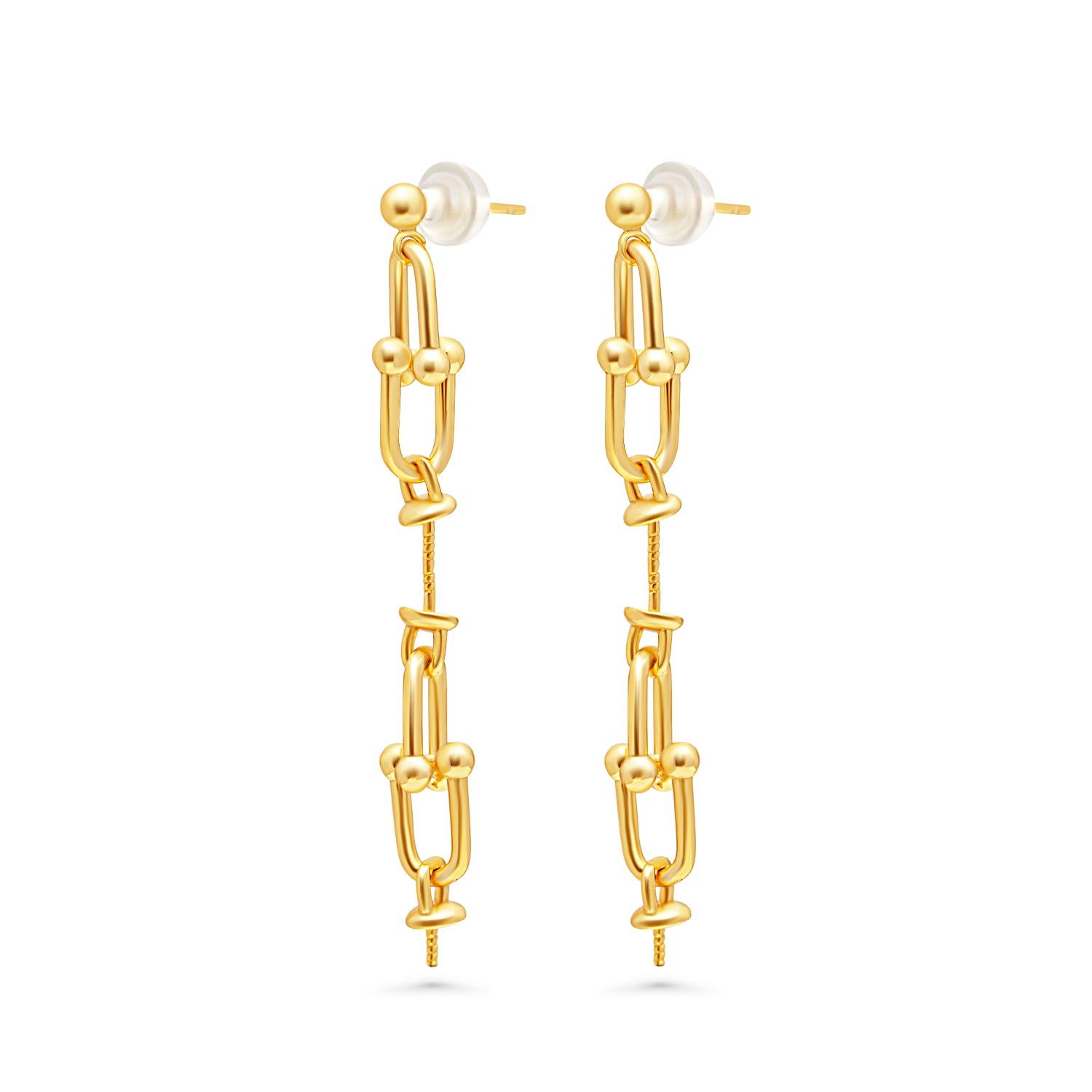 Dangle Earring Bails 925 Silver for Pearl SC335