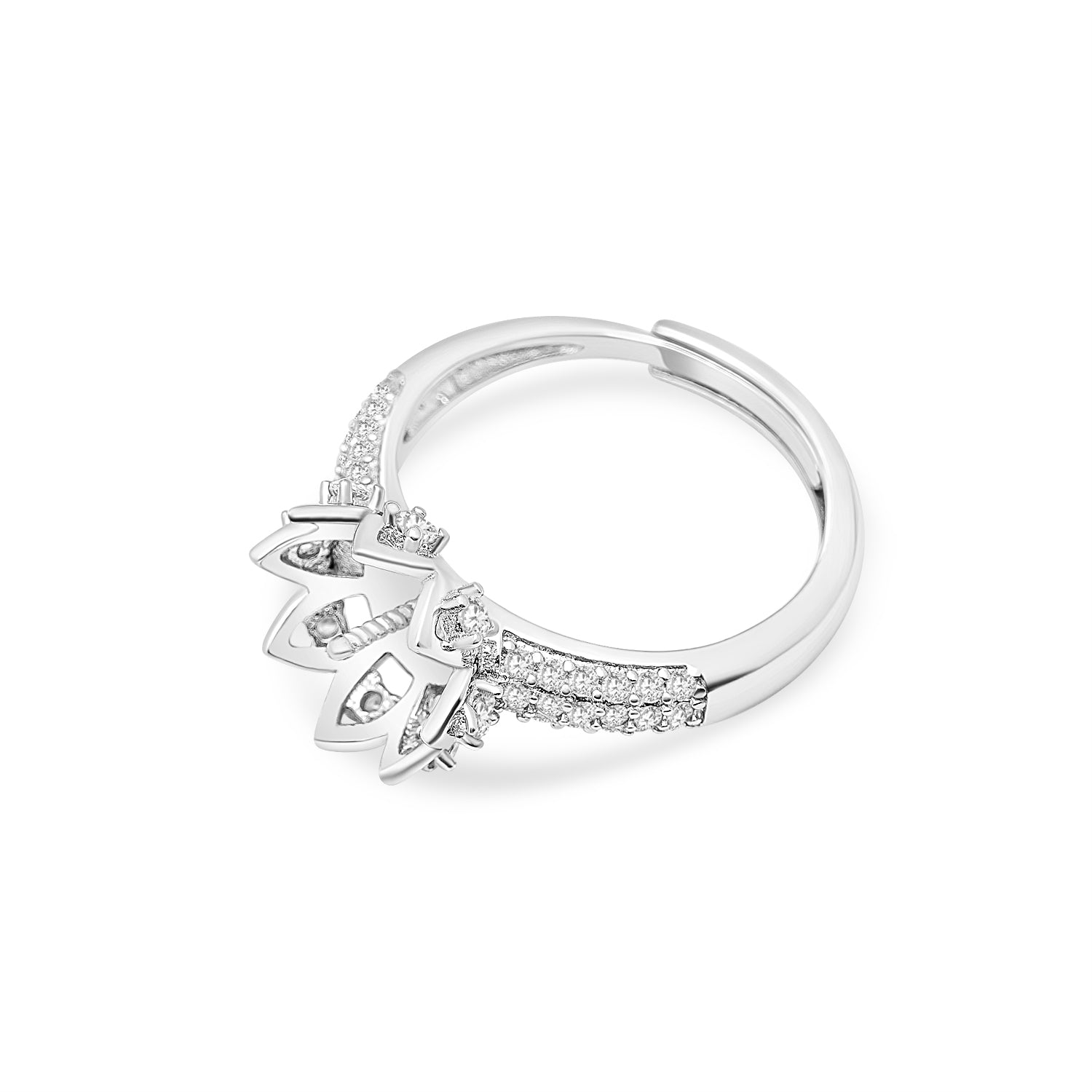 Adjustable Ring 925 Silver for pearl SC265