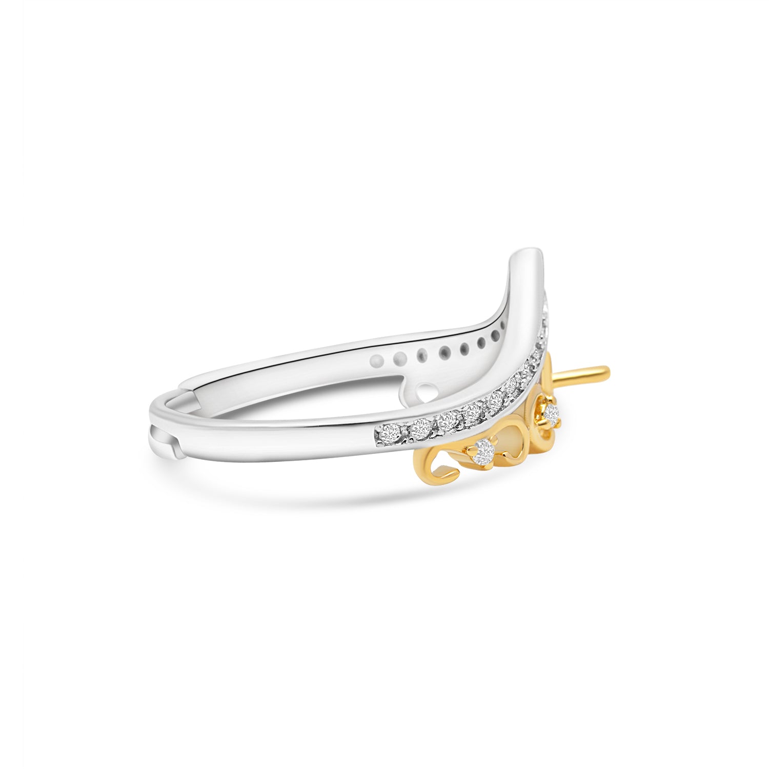 Adjustable Ring 925 Silver for pearl SC250